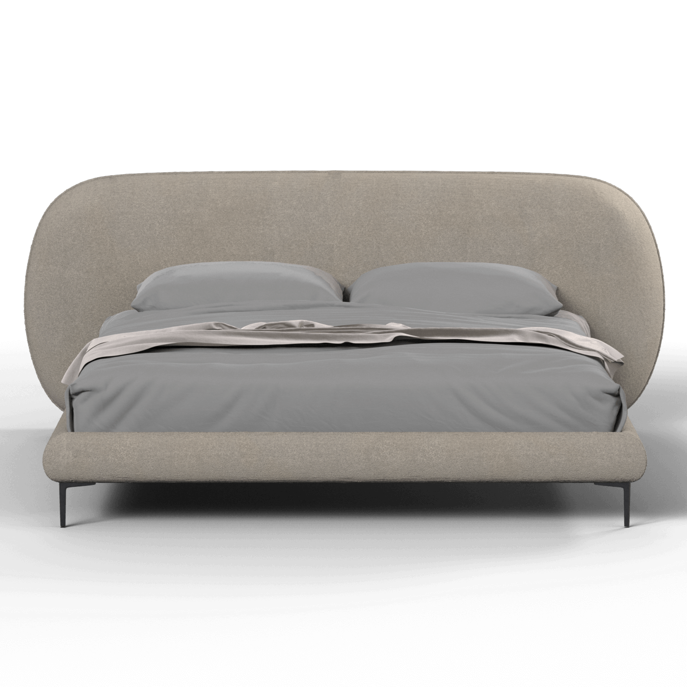 Bolzano Upholstered Bed with Curved Headboard