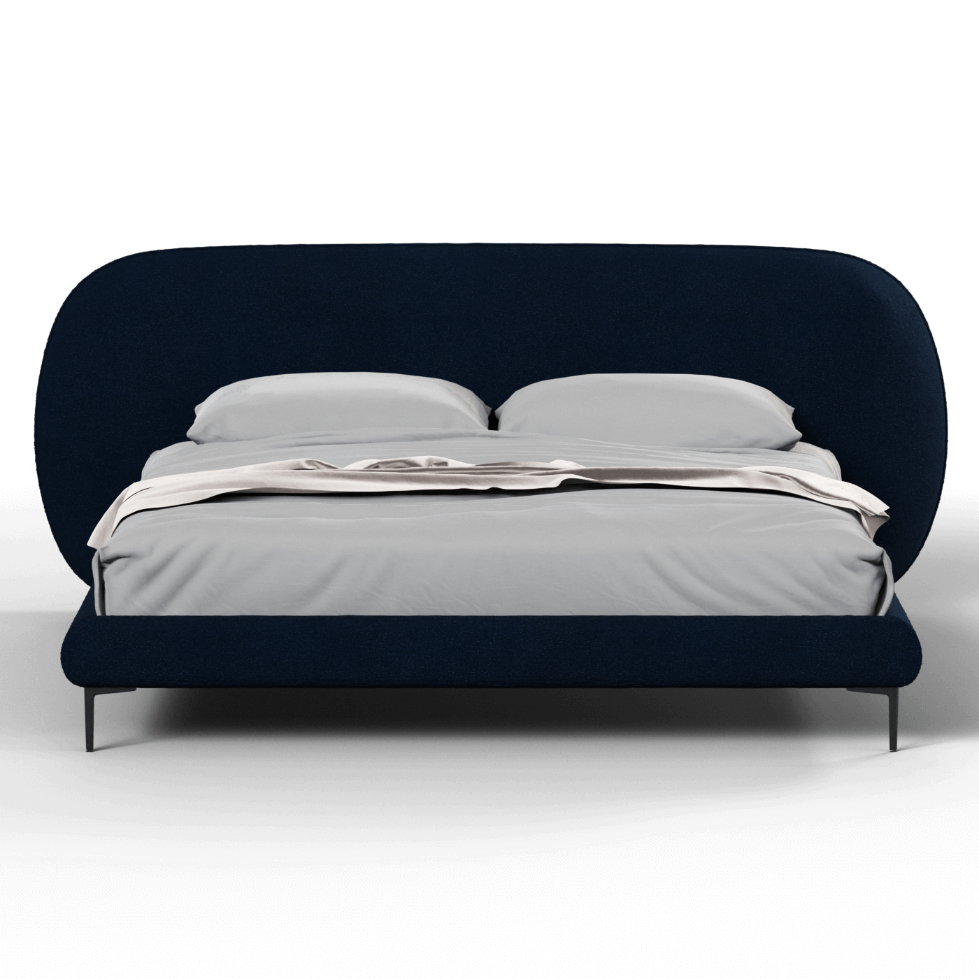 Bolzano Upholstered Bed with Curved Headboard