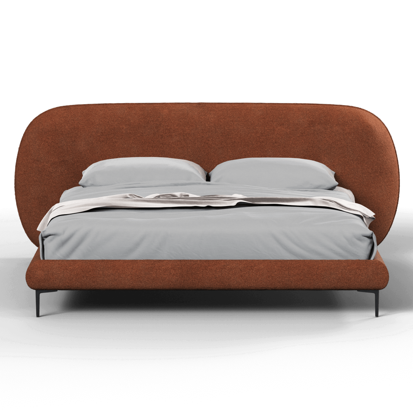 Bolzano Upholstered Bed with Curved Headboard