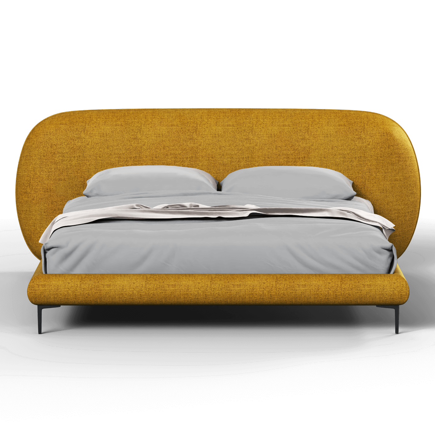 Bolzano Upholstered Bed with Curved Headboard