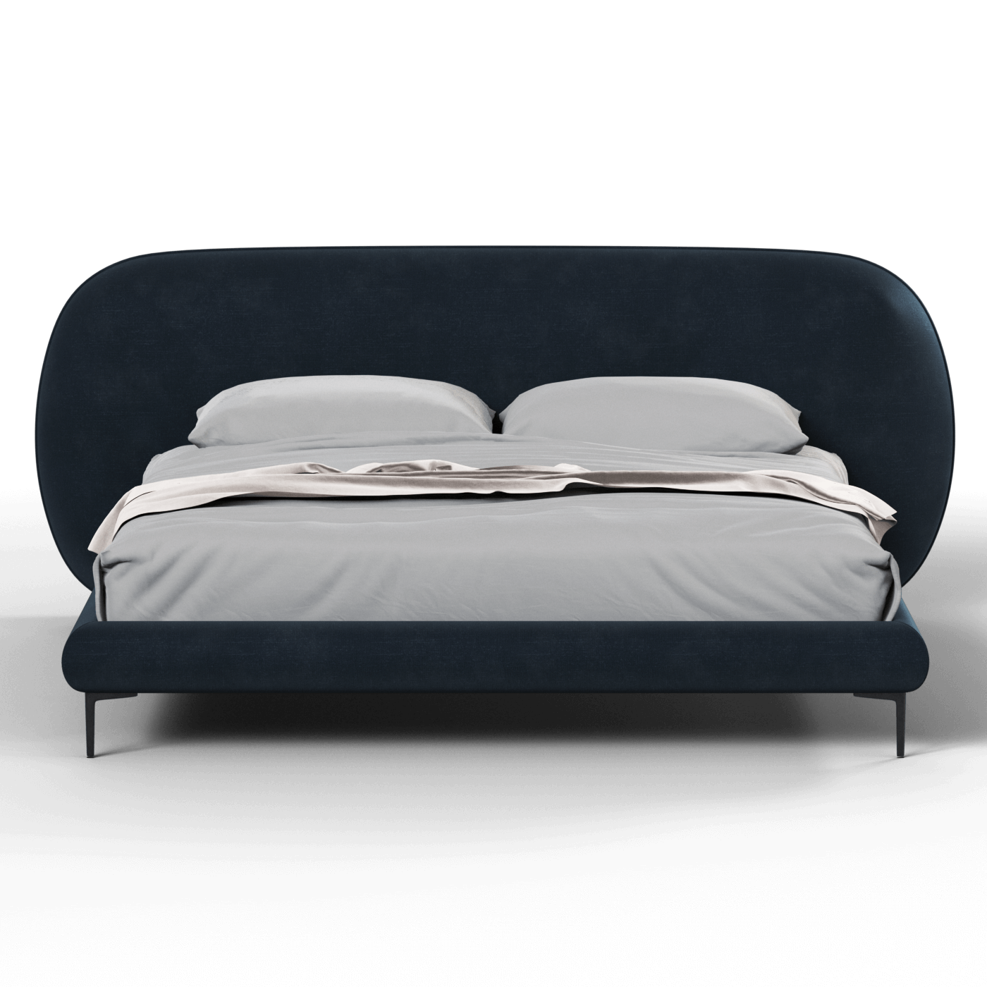 Bolzano Upholstered Bed with Curved Headboard