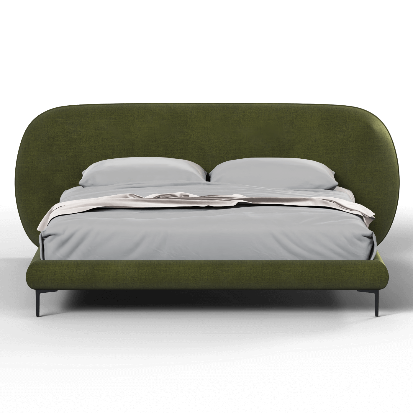 Bolzano Upholstered Bed with Curved Headboard