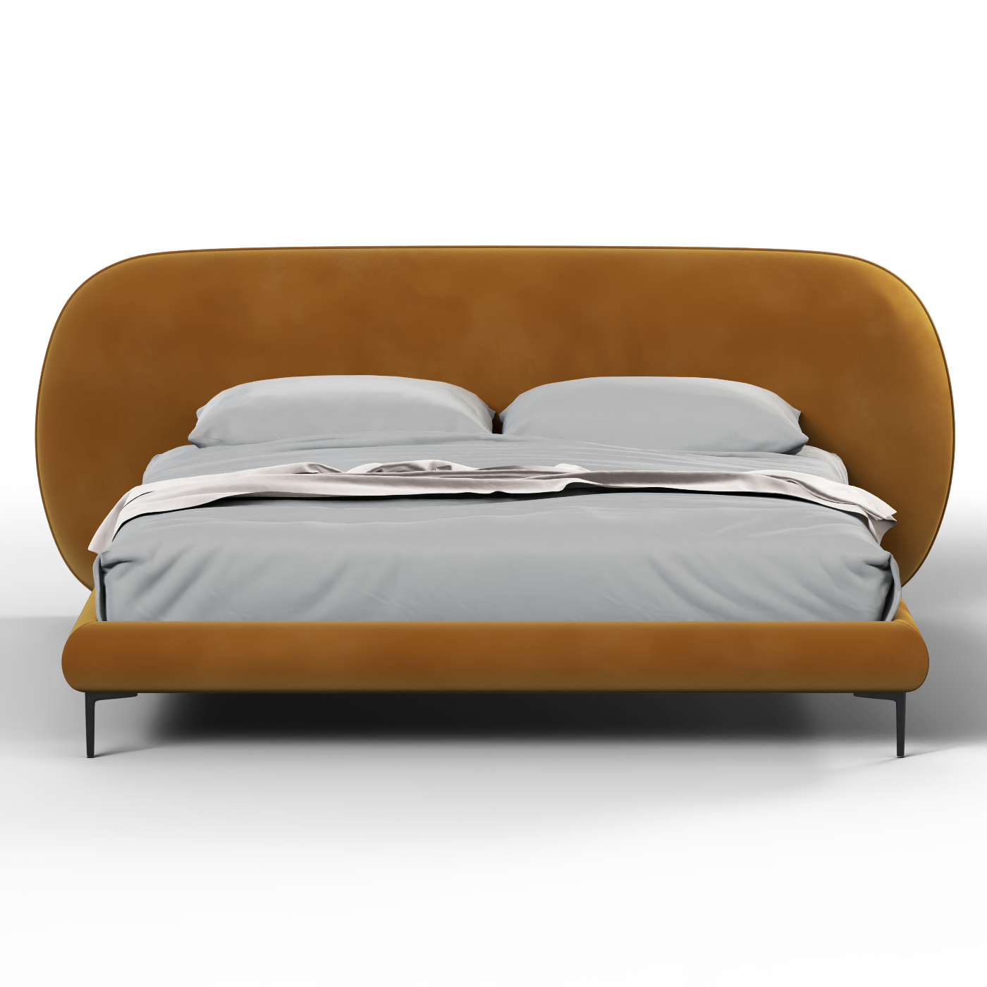 Bolzano Upholstered Bed with Curved Headboard