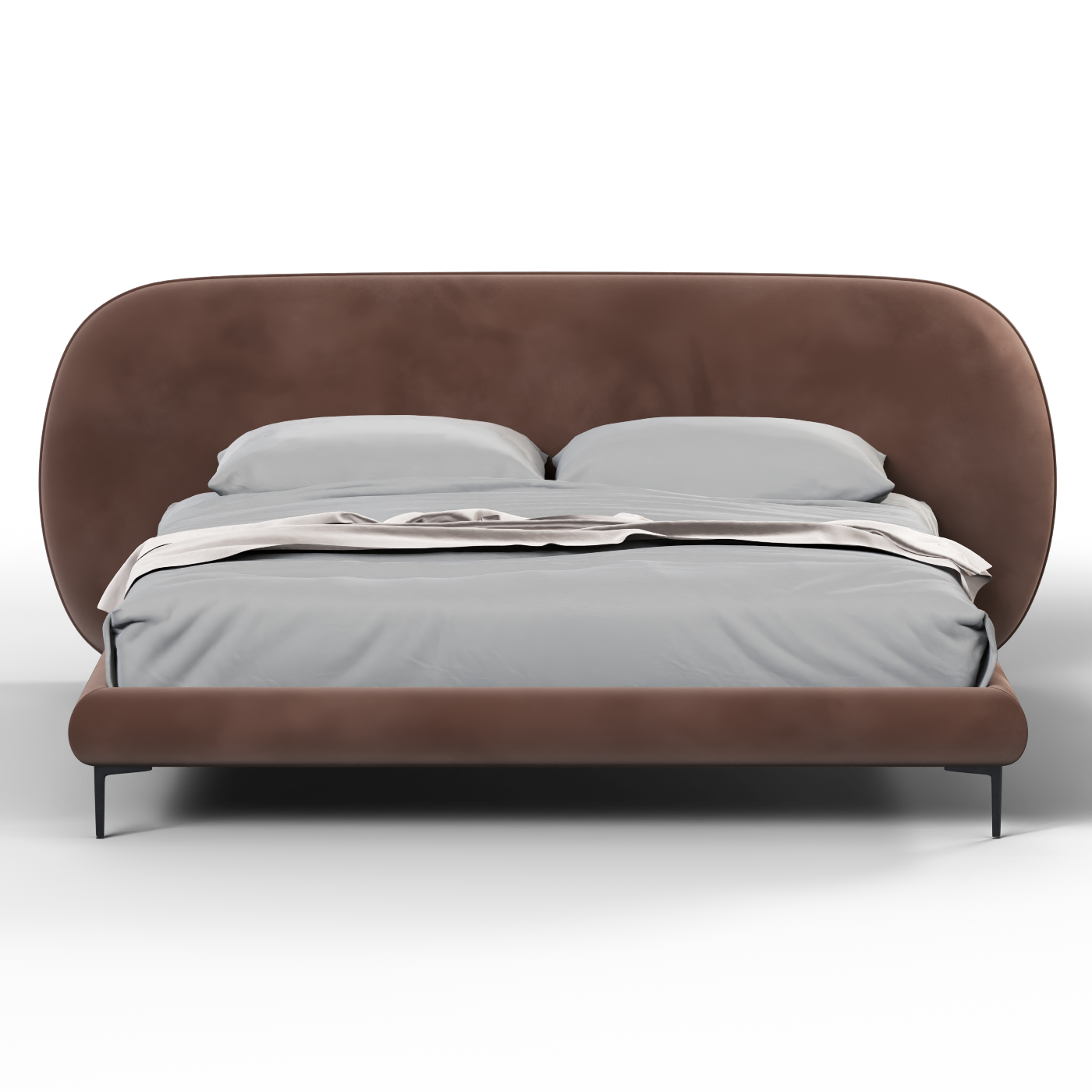 Bolzano Upholstered Bed with Curved Headboard