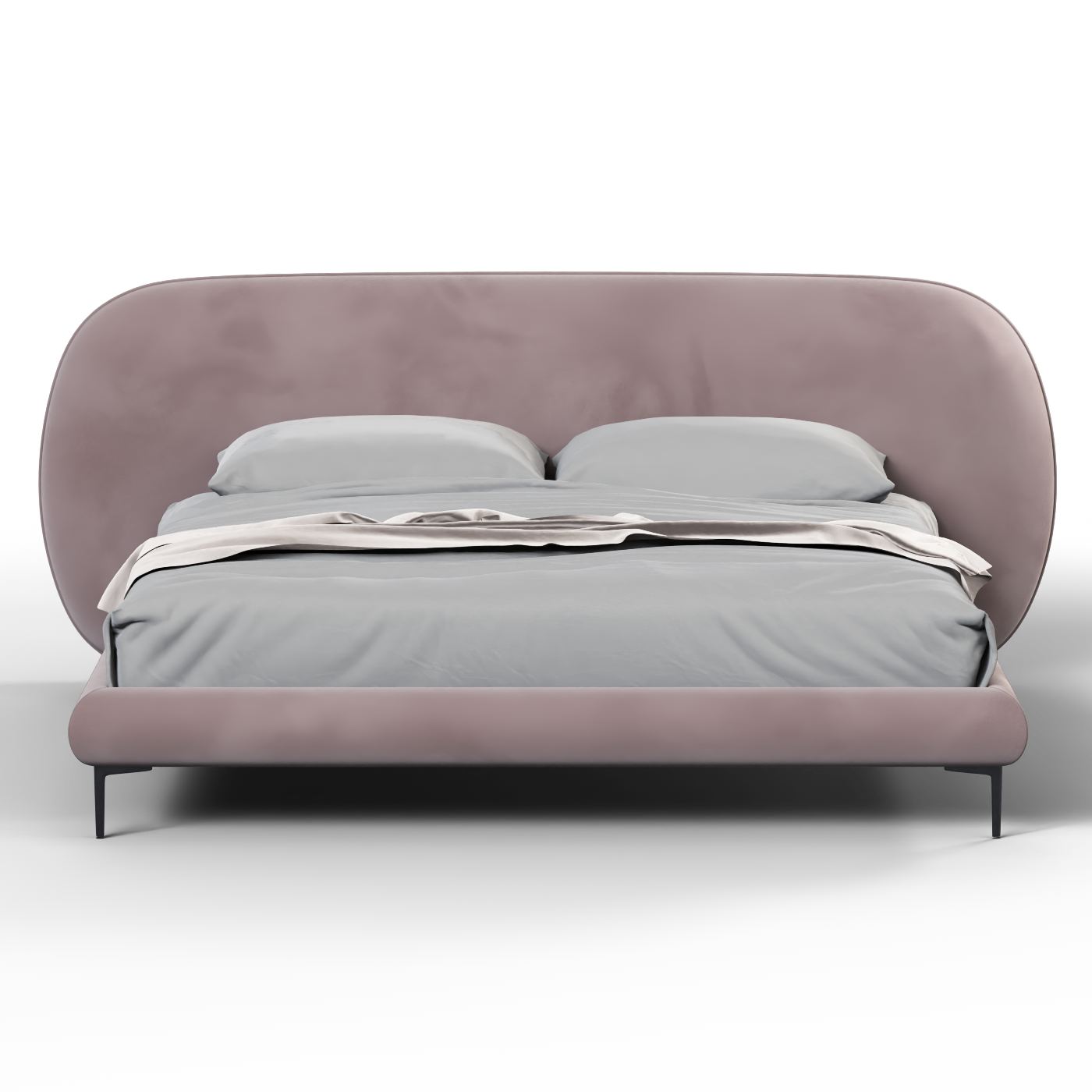 Bolzano Upholstered Bed with Curved Headboard