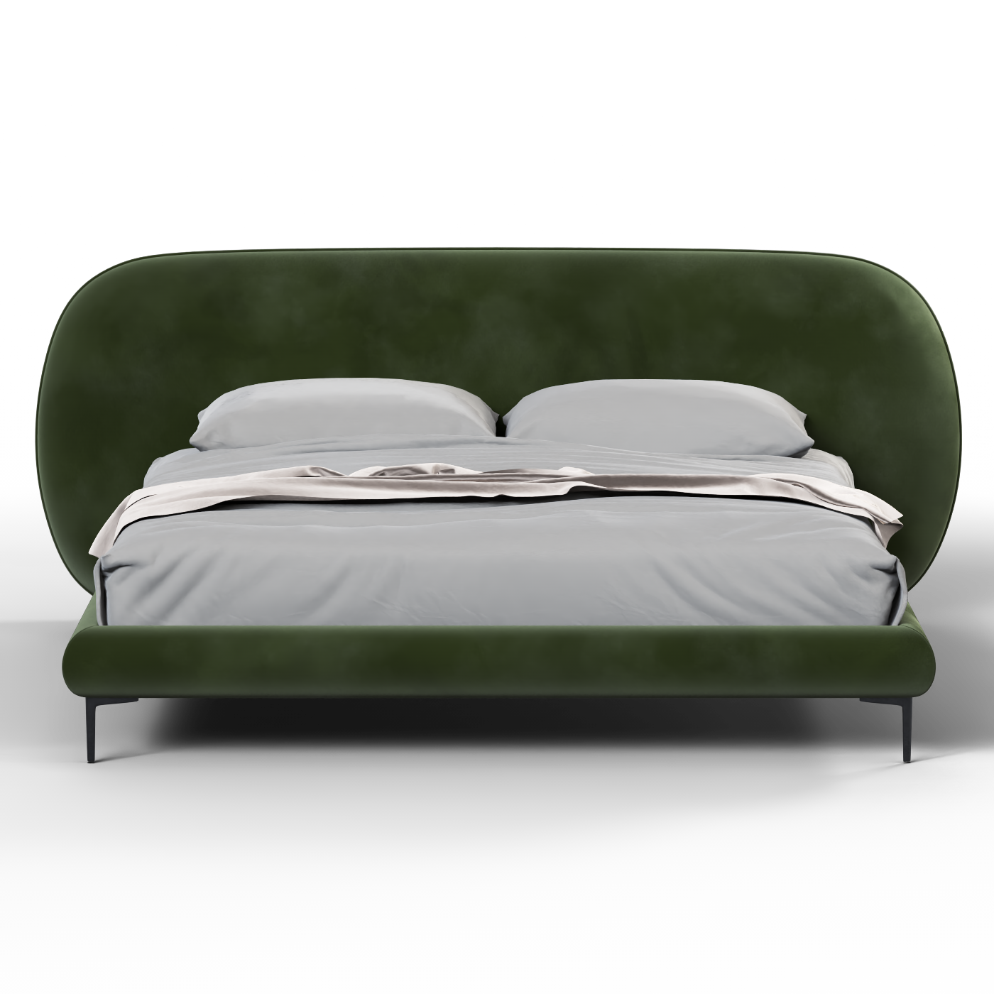 Bolzano Upholstered Bed with Curved Headboard