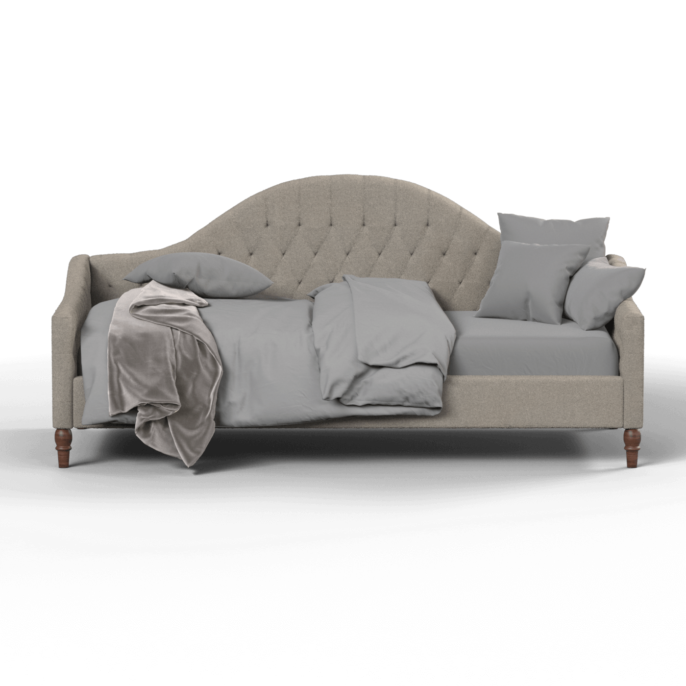 Elise Daybed with Elegant Curves and Versatile Comfort