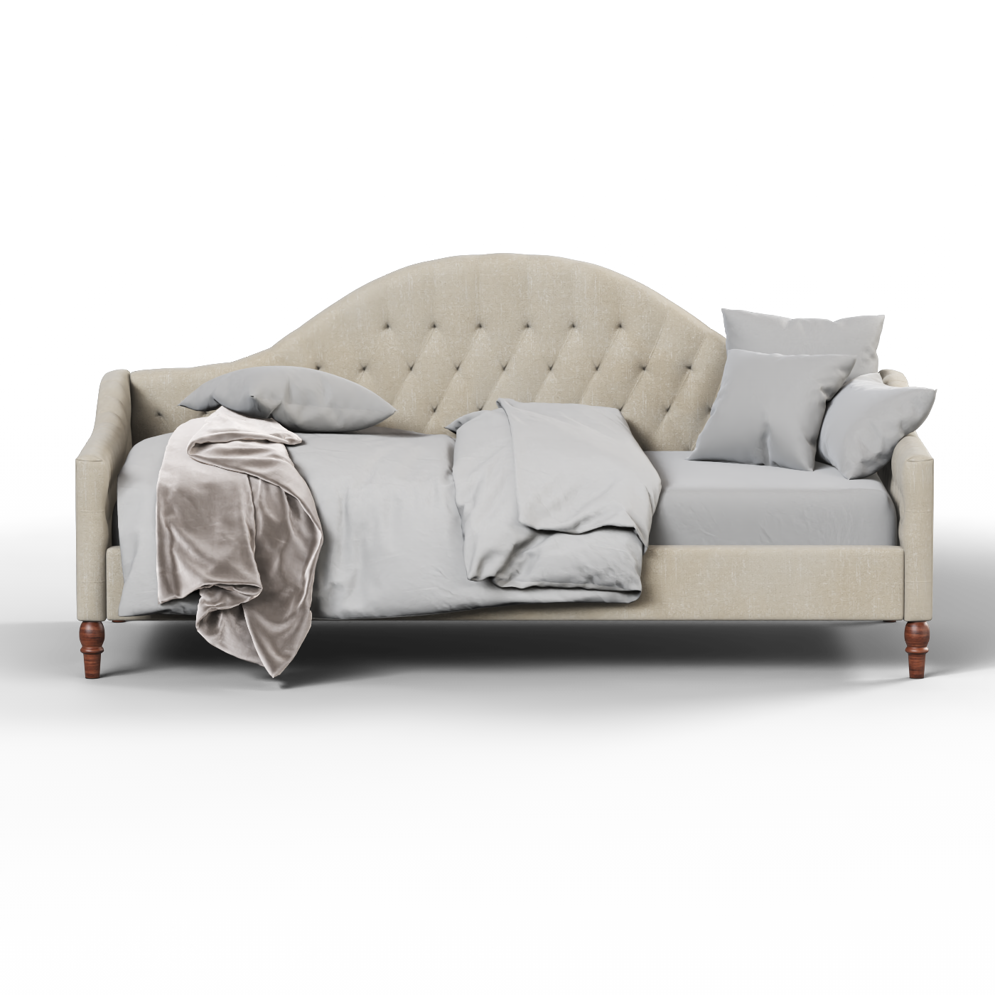Elise Daybed with Elegant Curves and Versatile Comfort