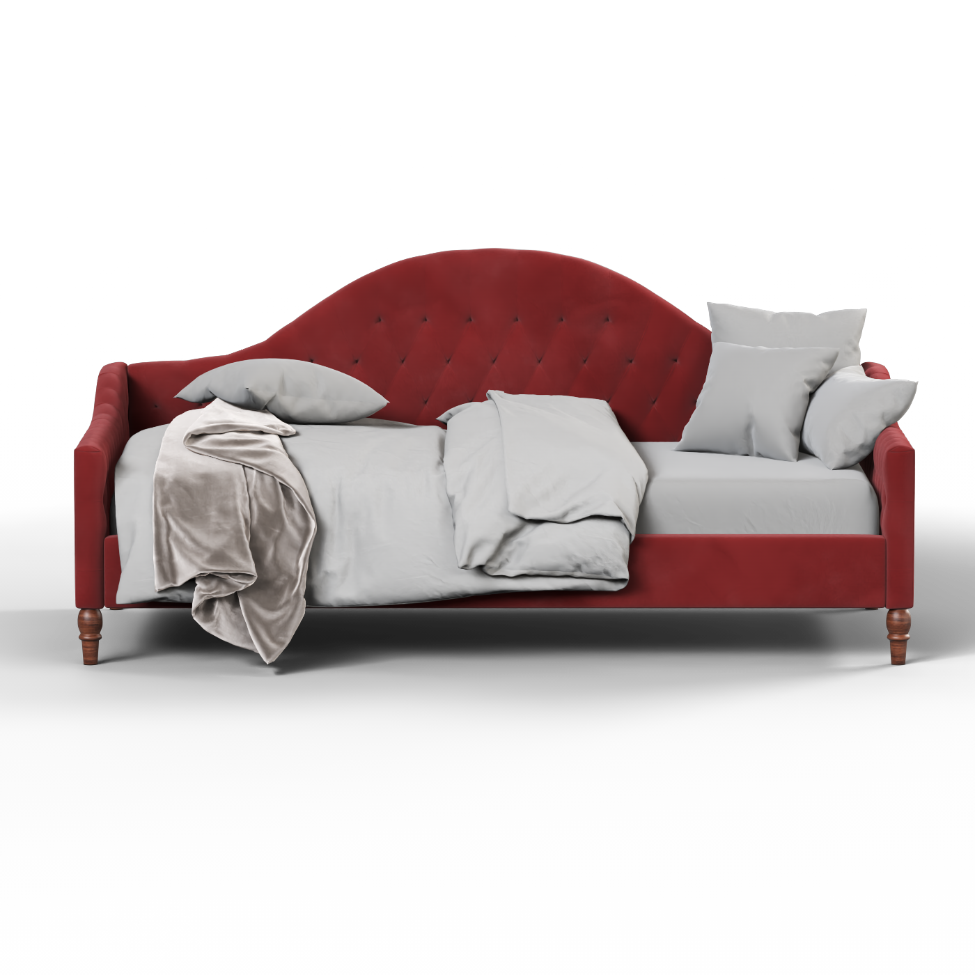 Elise Daybed with Elegant Curves and Versatile Comfort