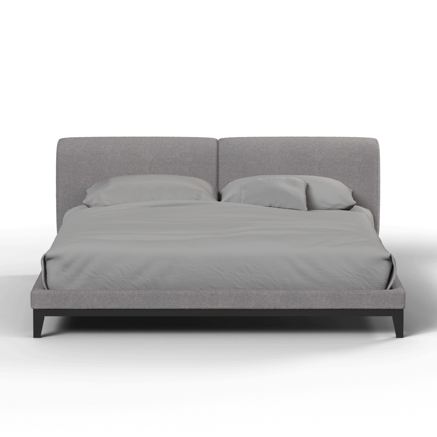 Infinity Upholstered Double Bed with Elegant Headboard