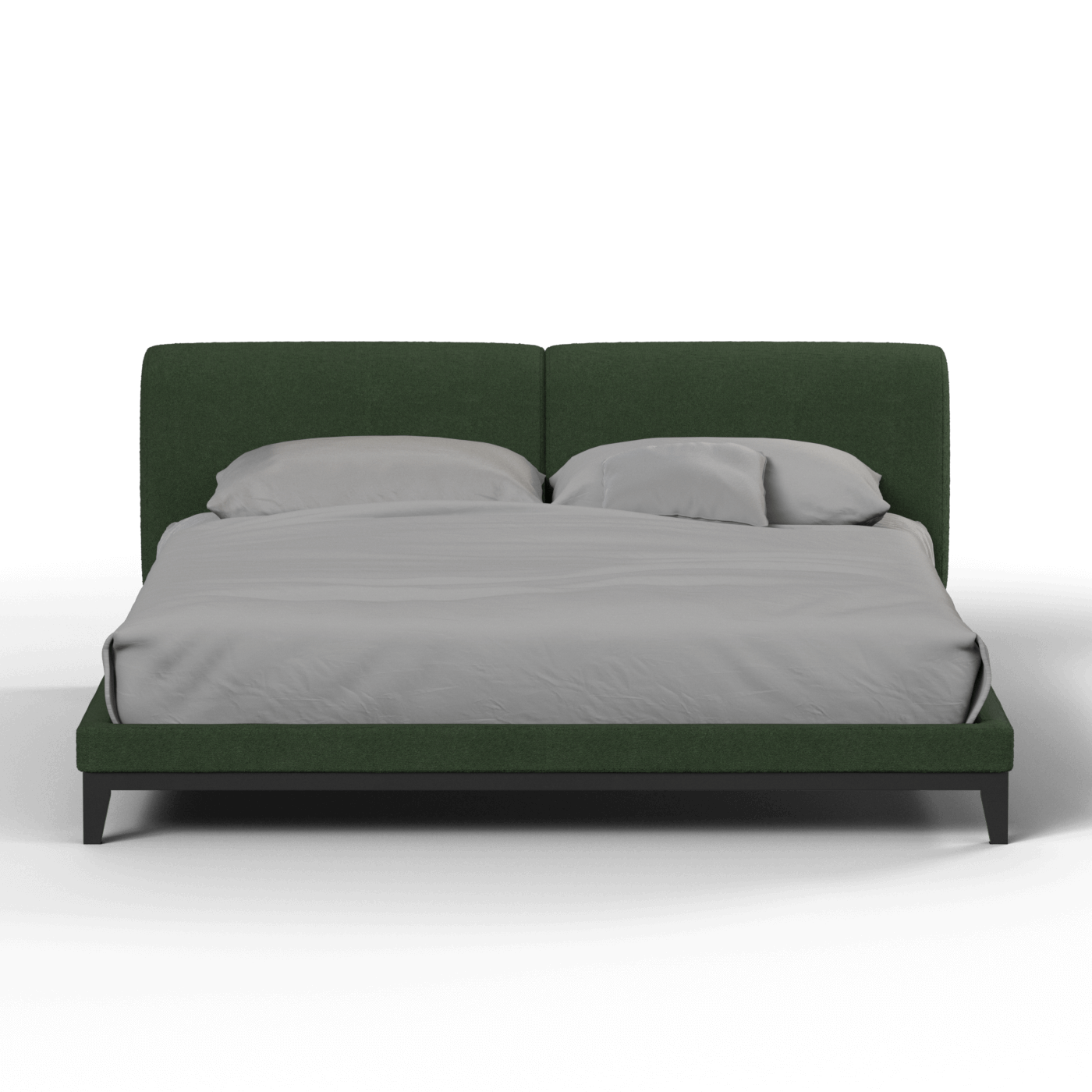 Infinity Upholstered Double Bed with Elegant Headboard
