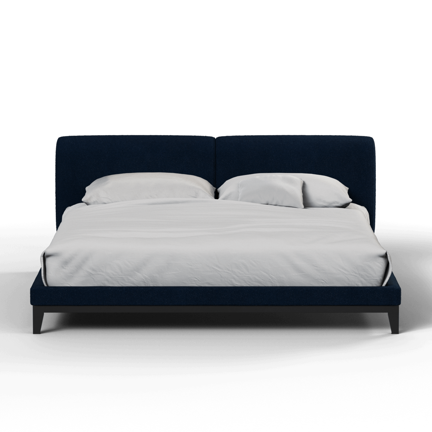 Infinity Upholstered Double Bed with Elegant Headboard