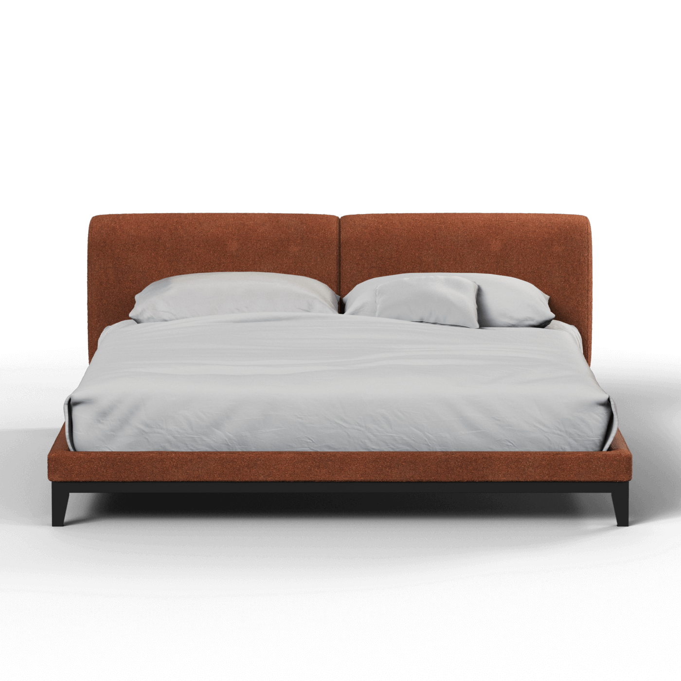 Infinity Upholstered Double Bed with Elegant Headboard