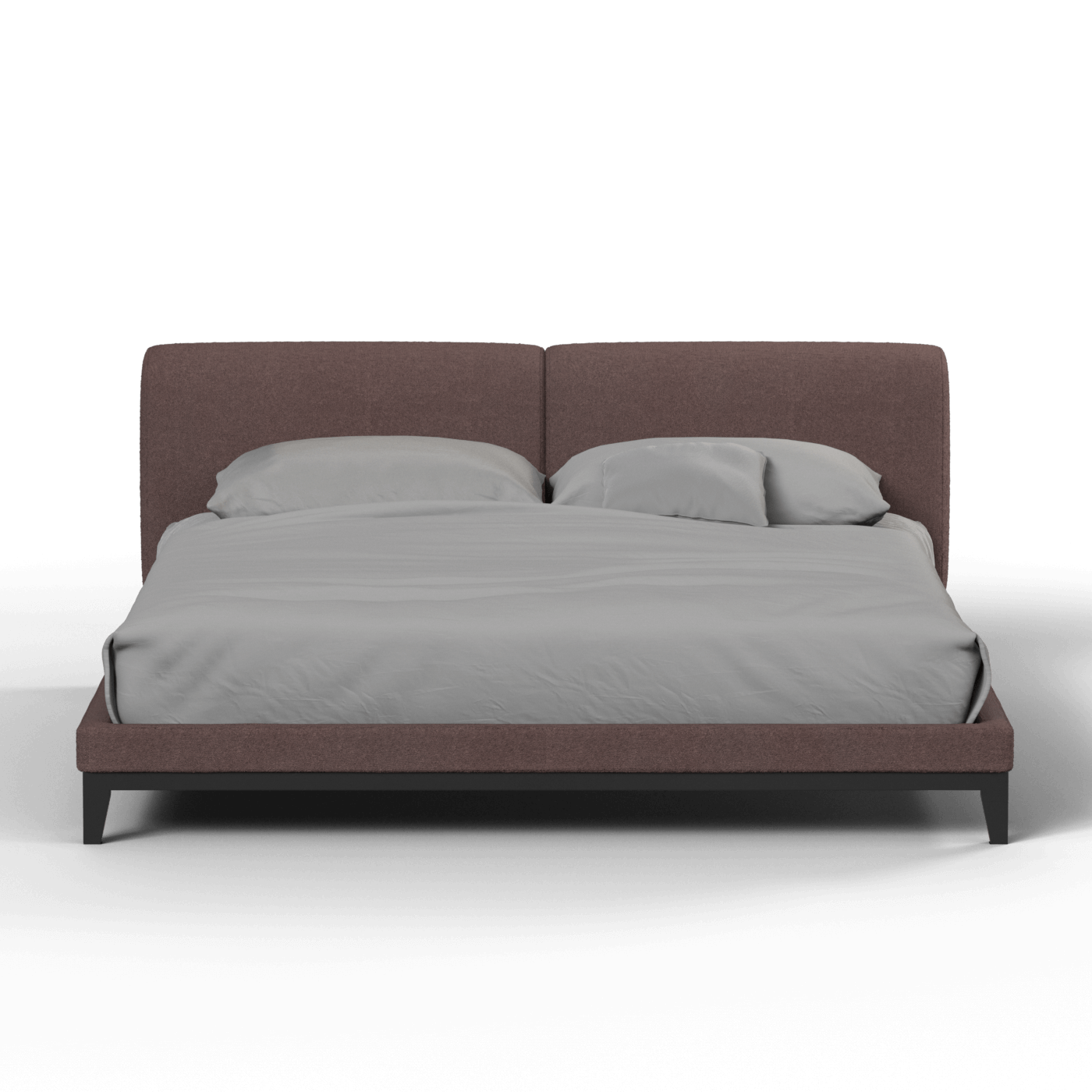 Infinity Upholstered Double Bed with Elegant Headboard