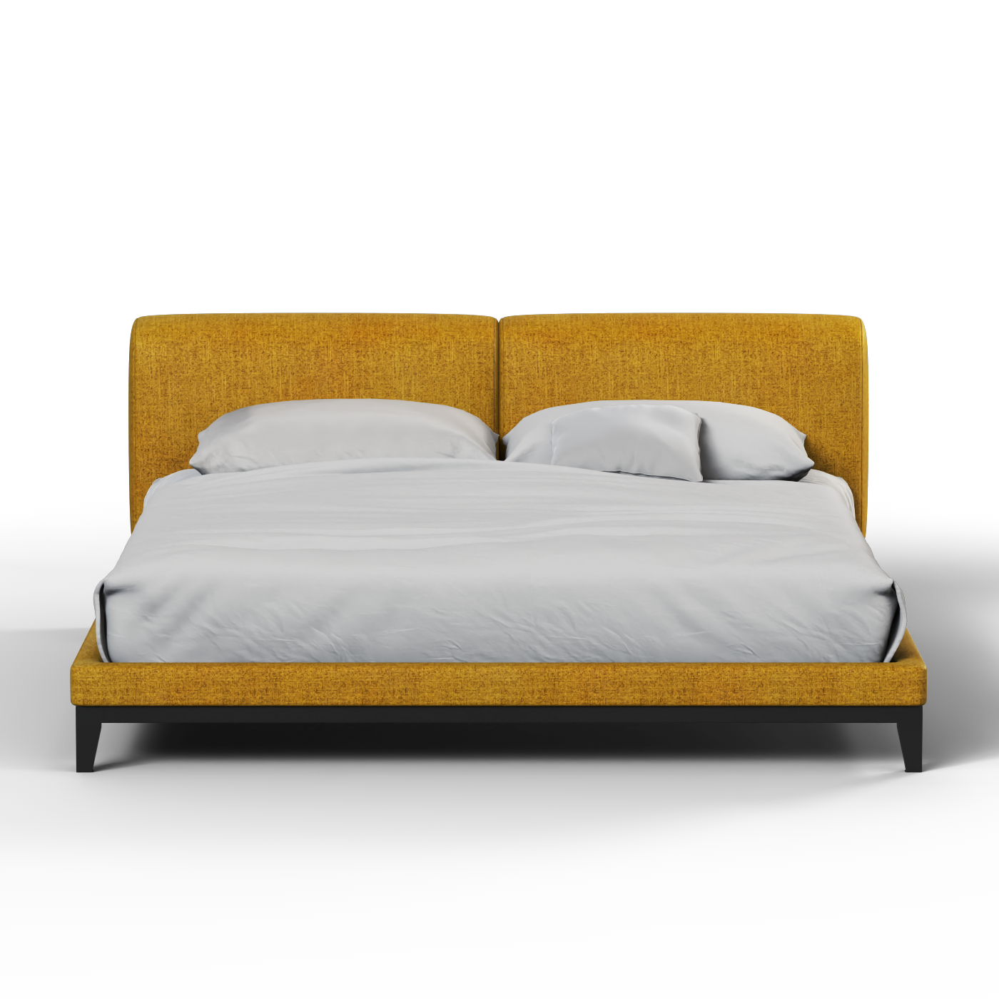 Infinity Upholstered Double Bed with Elegant Headboard