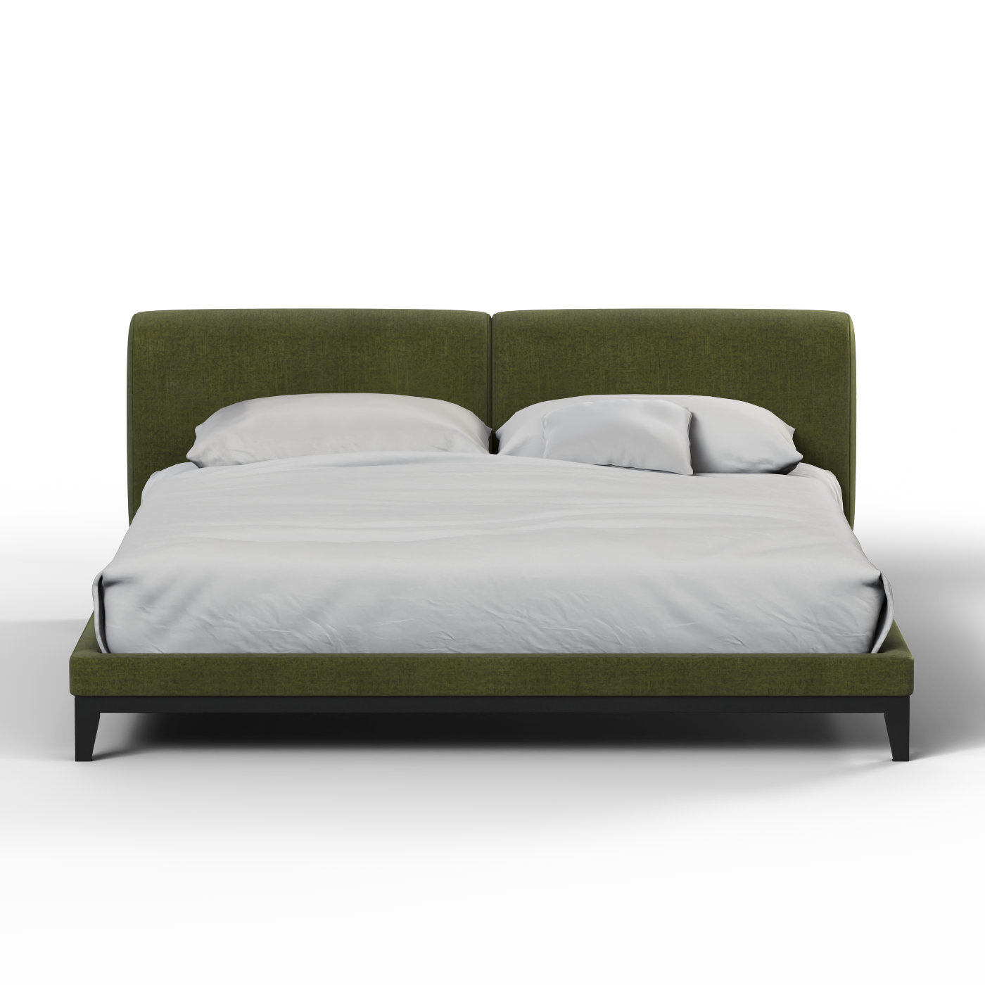 Infinity Upholstered Double Bed with Elegant Headboard