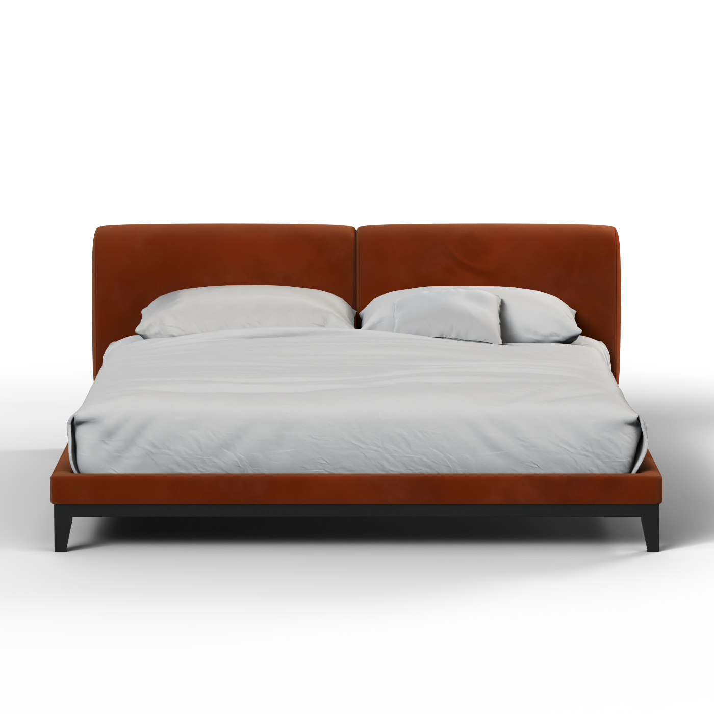 Infinity Upholstered Double Bed with Elegant Headboard