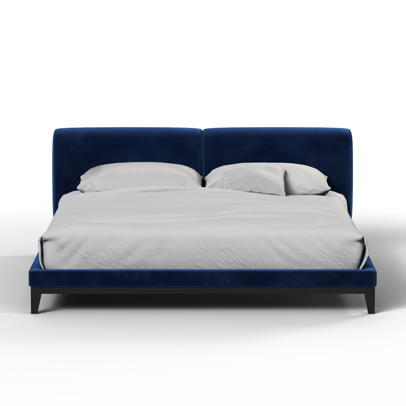 Infinity Upholstered Double Bed with Elegant Headboard