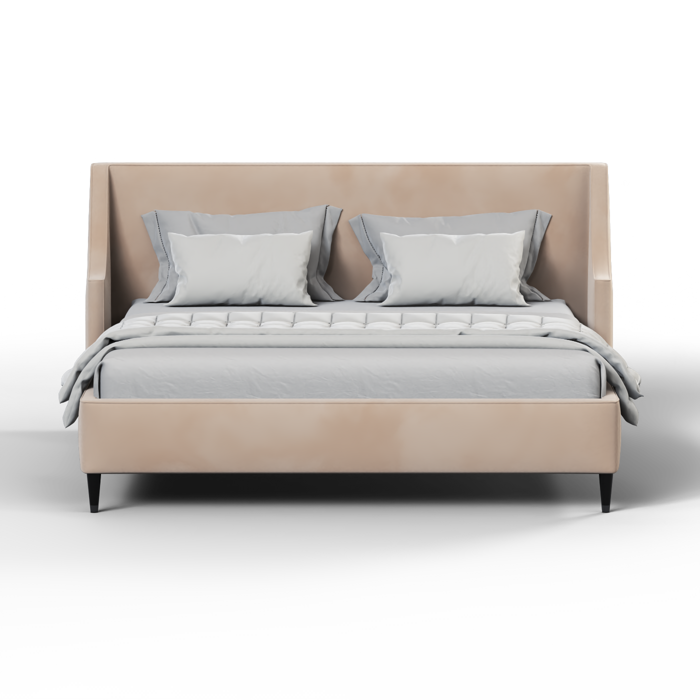 Lit double Laura avec tête de lit haute