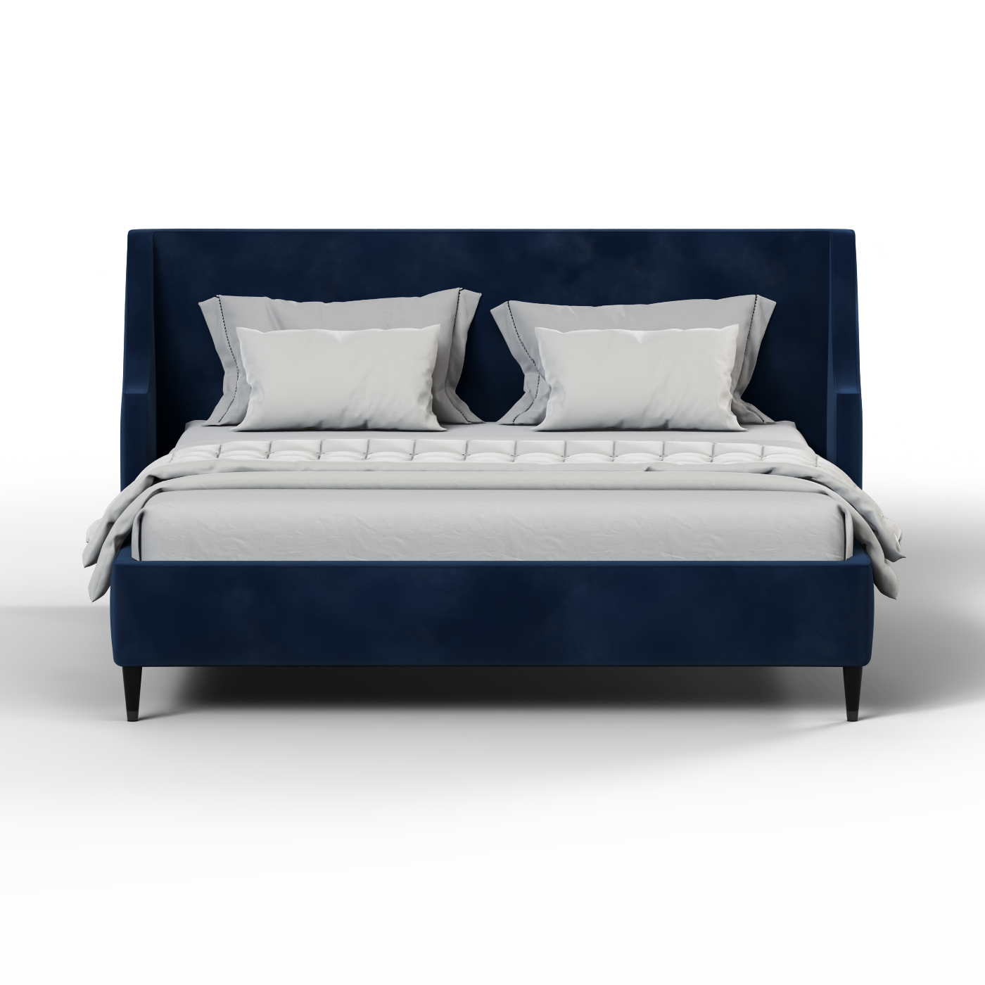 Lit double Laura avec tête de lit haute