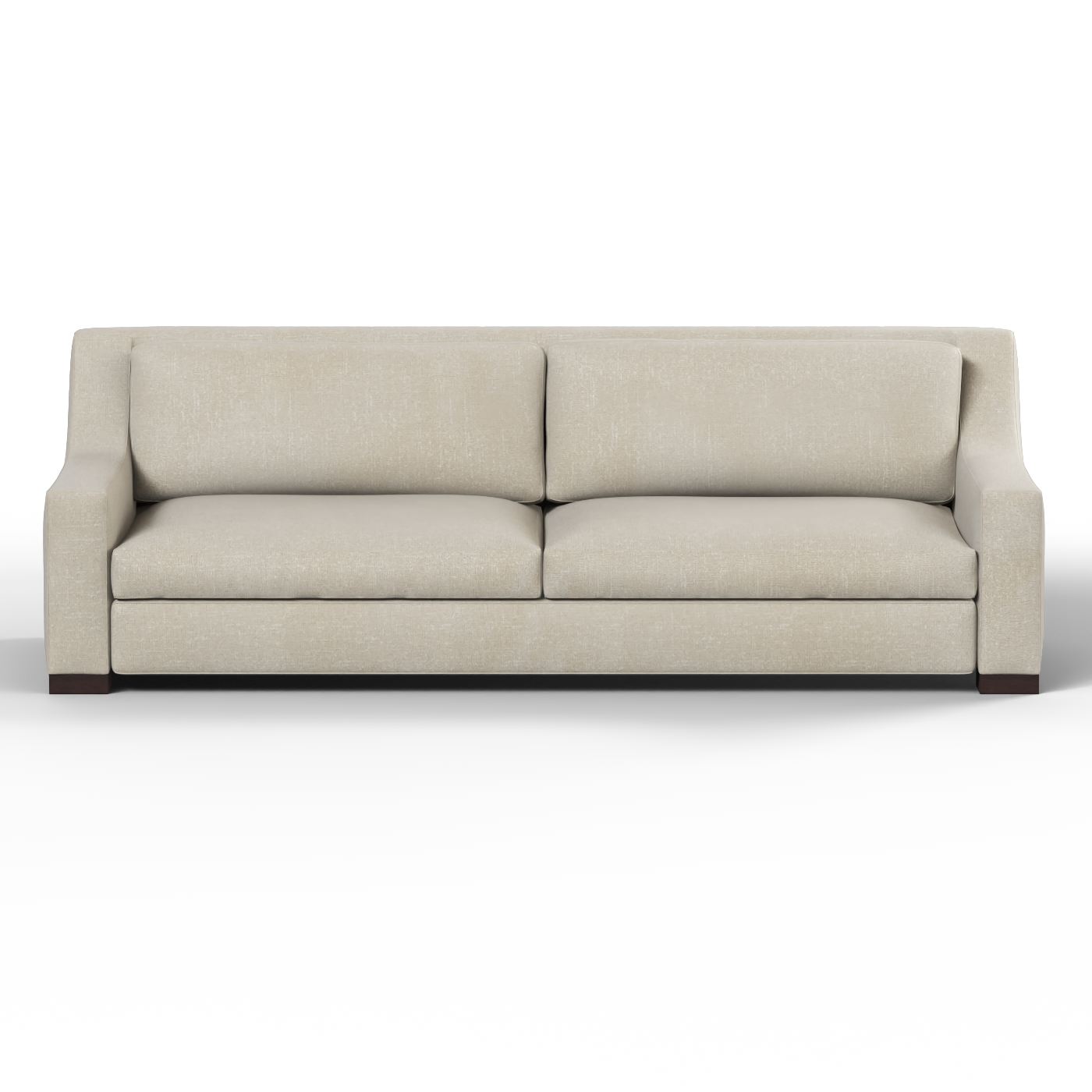 Louis 2 Seater Sofa — Structured Design with Tapered Arms