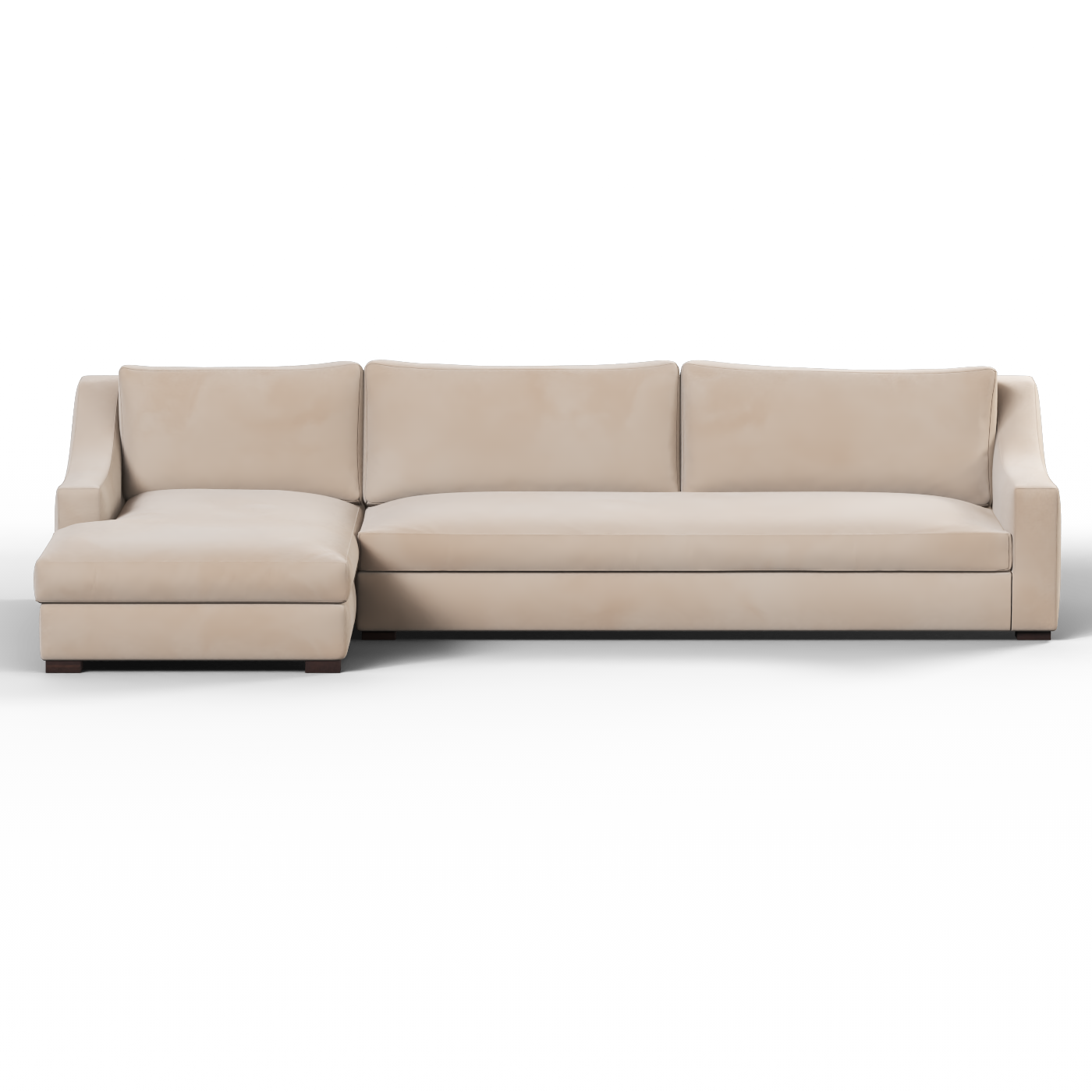 Louis Sectional Sofa — Low-Profile Modular Corner Layout