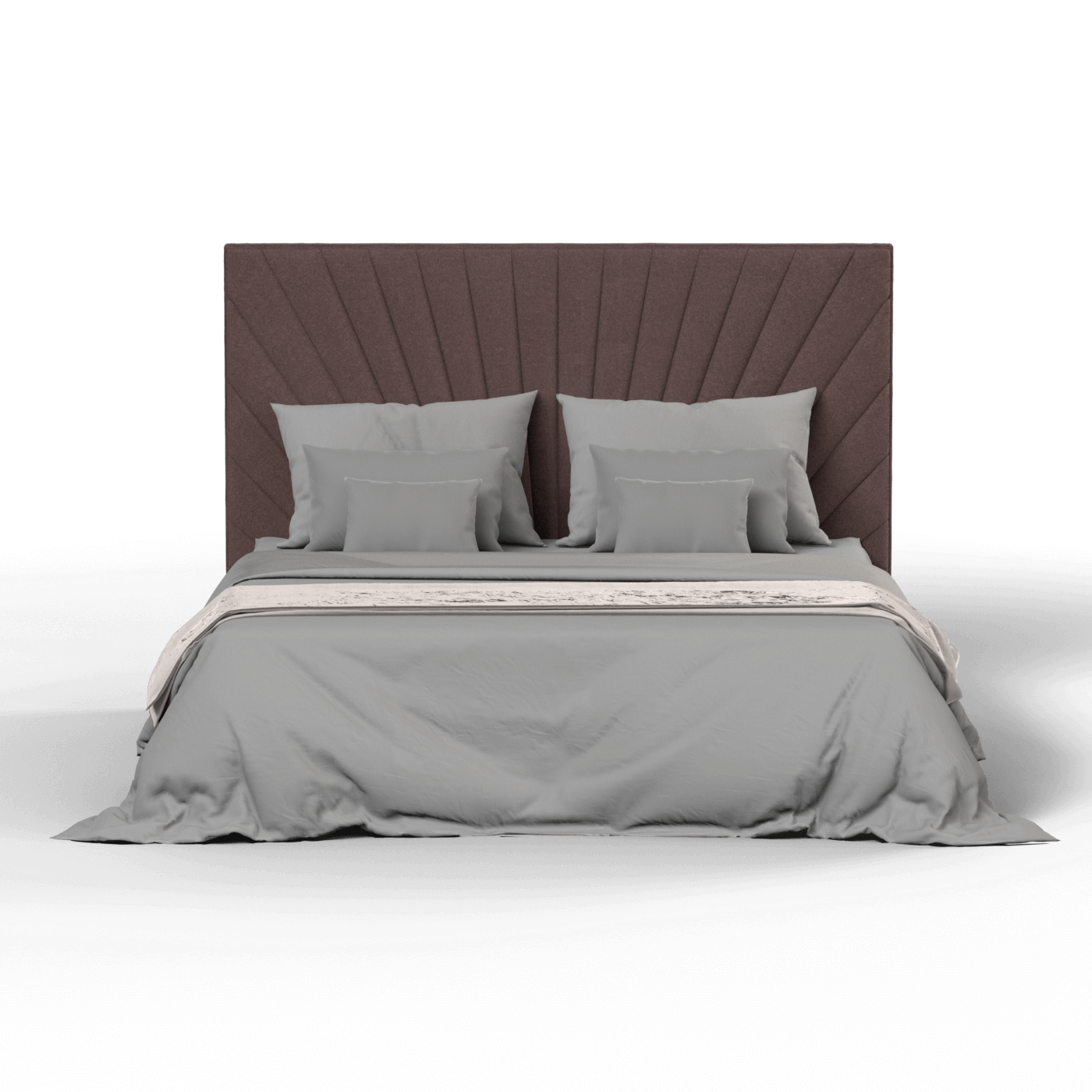 Lucia Bed With High Refined Headboard