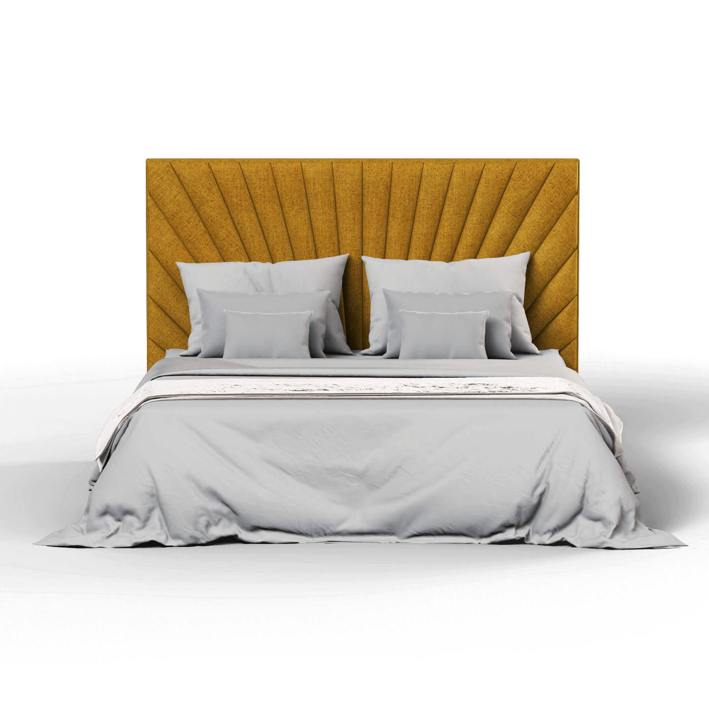 Lucia Bed With High Refined Headboard