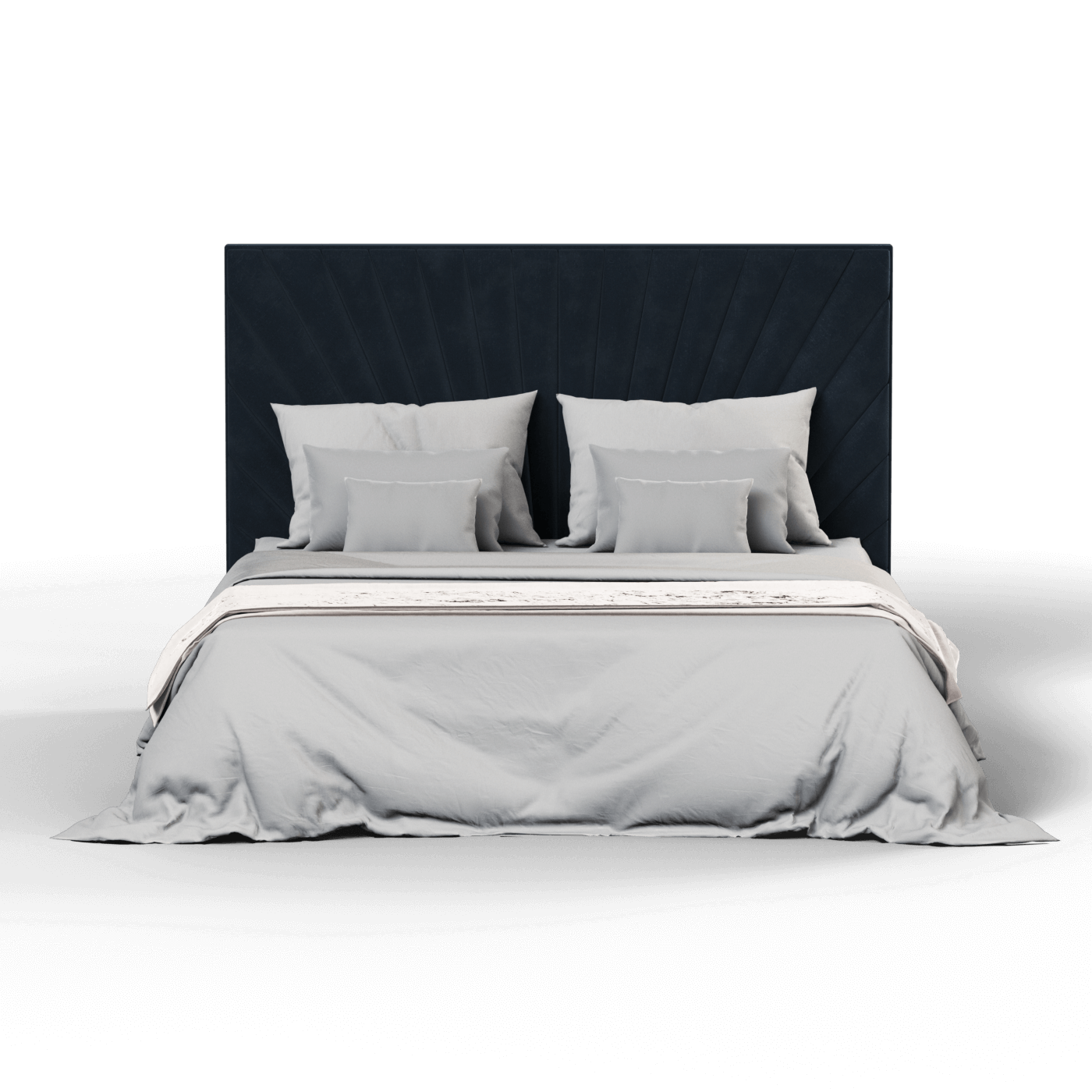 Lucia Bed With High Refined Headboard