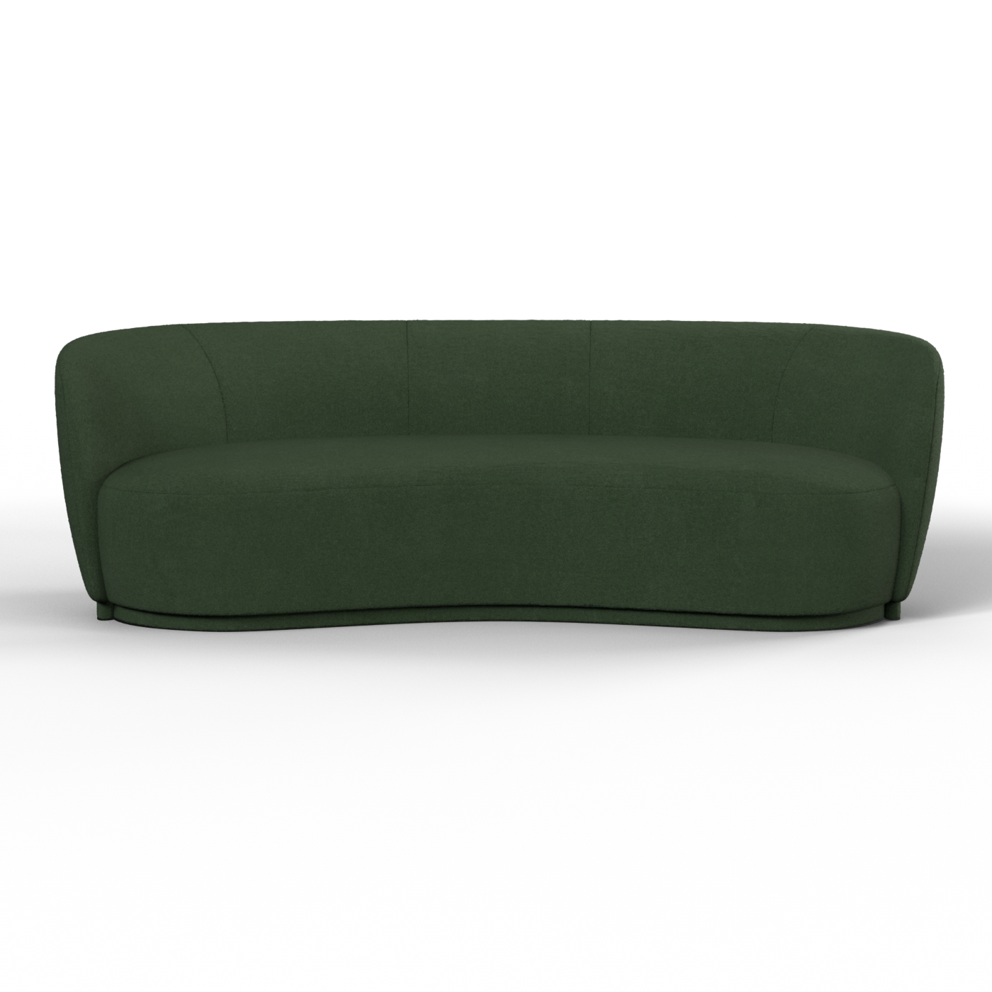 Posh Sofa - Curved Back Sofa with Continuous Base