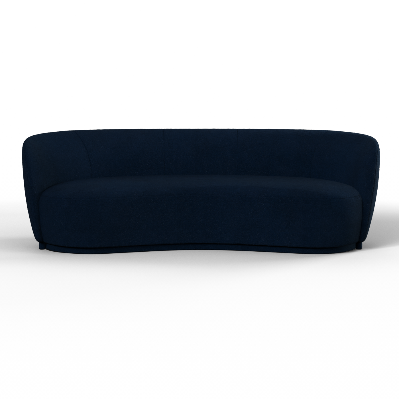 Posh Sofa - Curved Back Sofa with Continuous Base