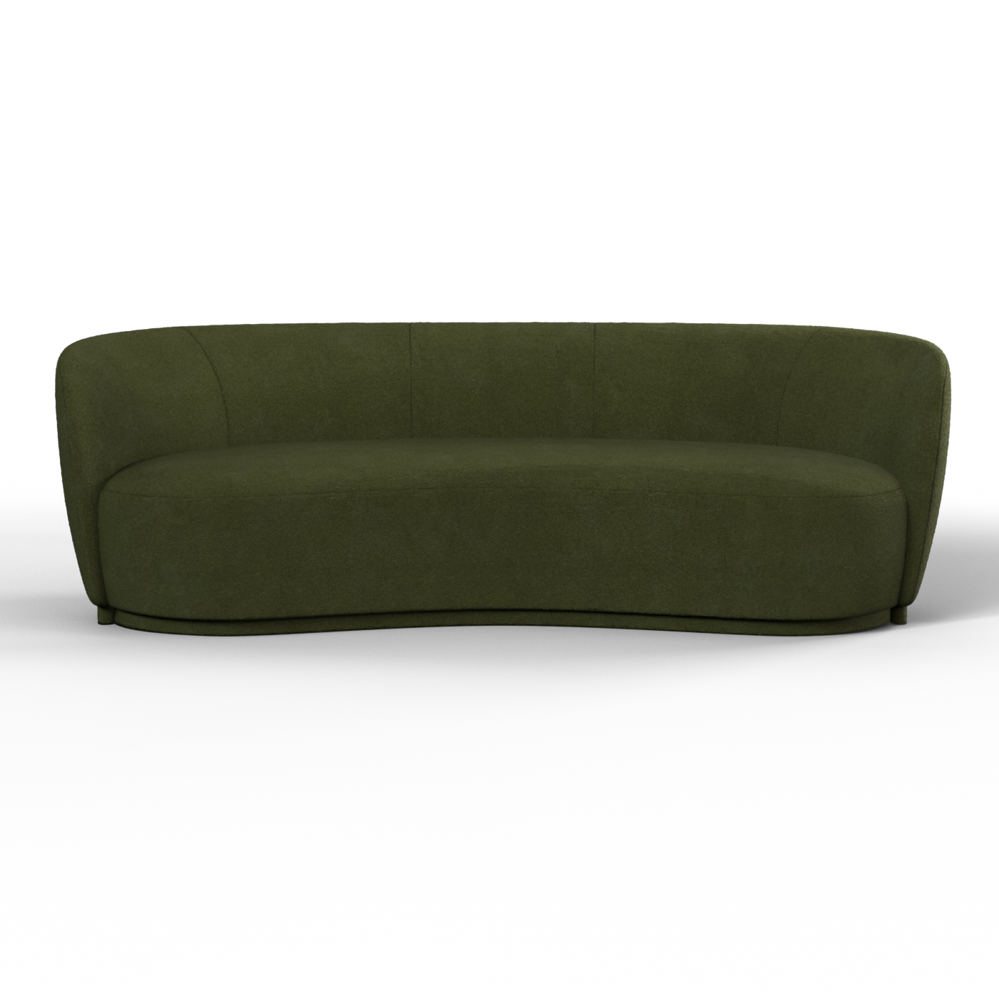 Posh Sofa - Curved Back Sofa with Continuous Base
