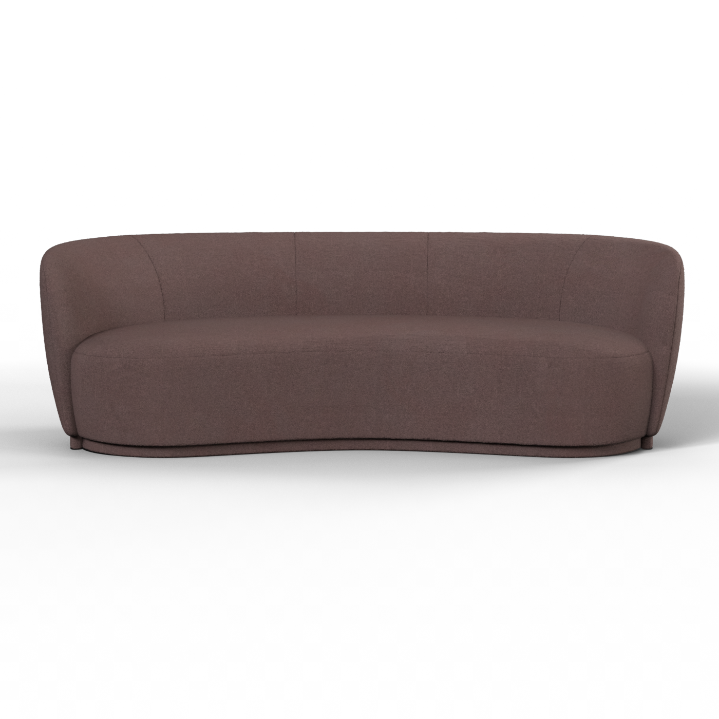 Posh Sofa - Curved Back Sofa with Continuous Base