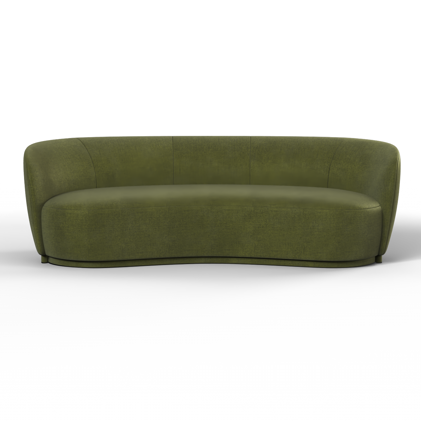 Canapé Posh - Canapé à dossier incurvé avec base continue