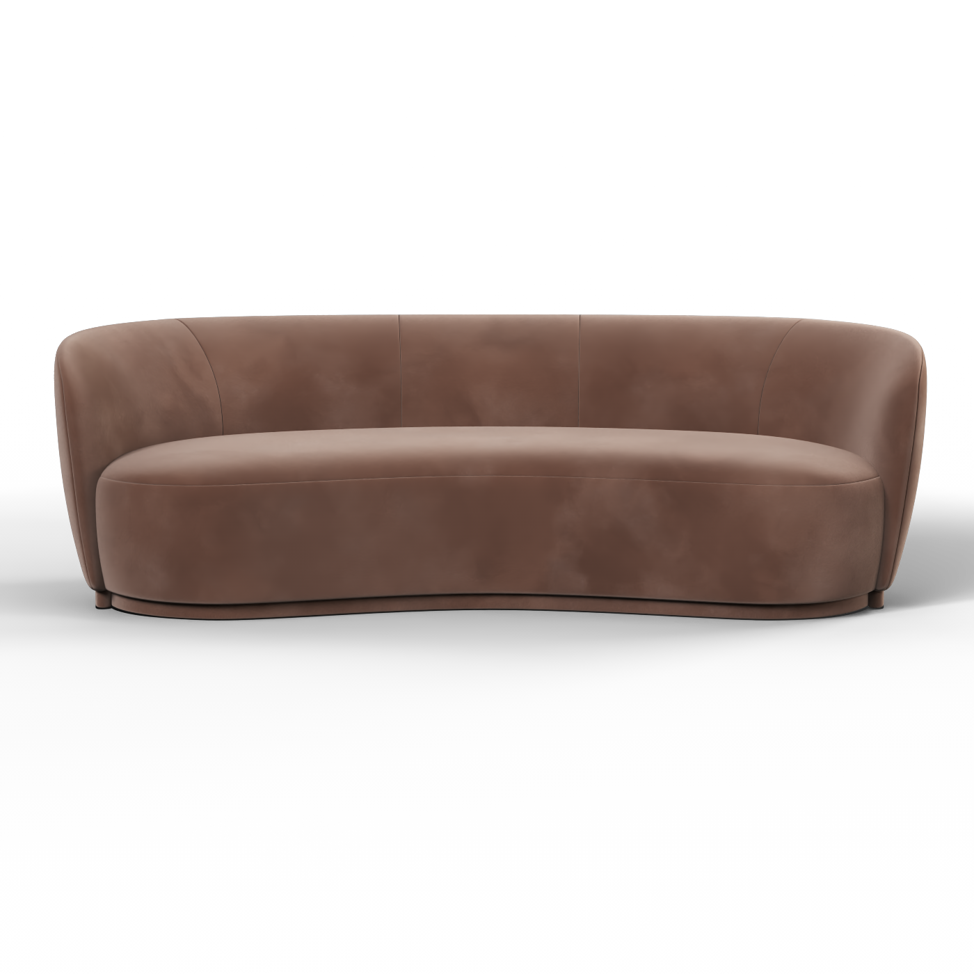 Posh Sofa - Curved Back Sofa with Continuous Base