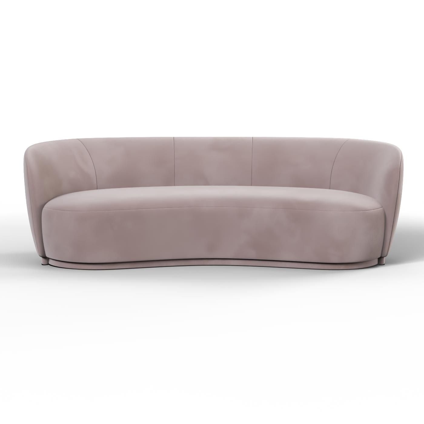 Posh Sofa - Curved Back Sofa with Continuous Base