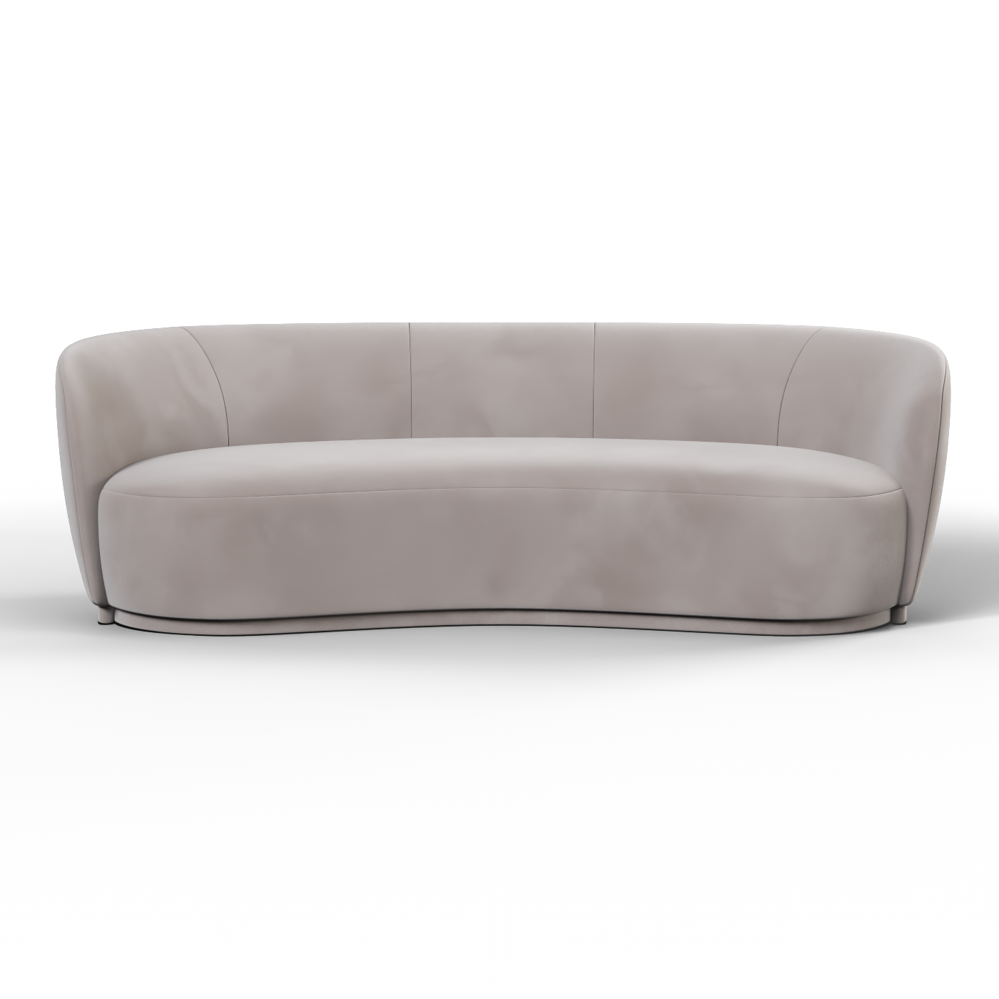 Posh Sofa - Curved Back Sofa with Continuous Base