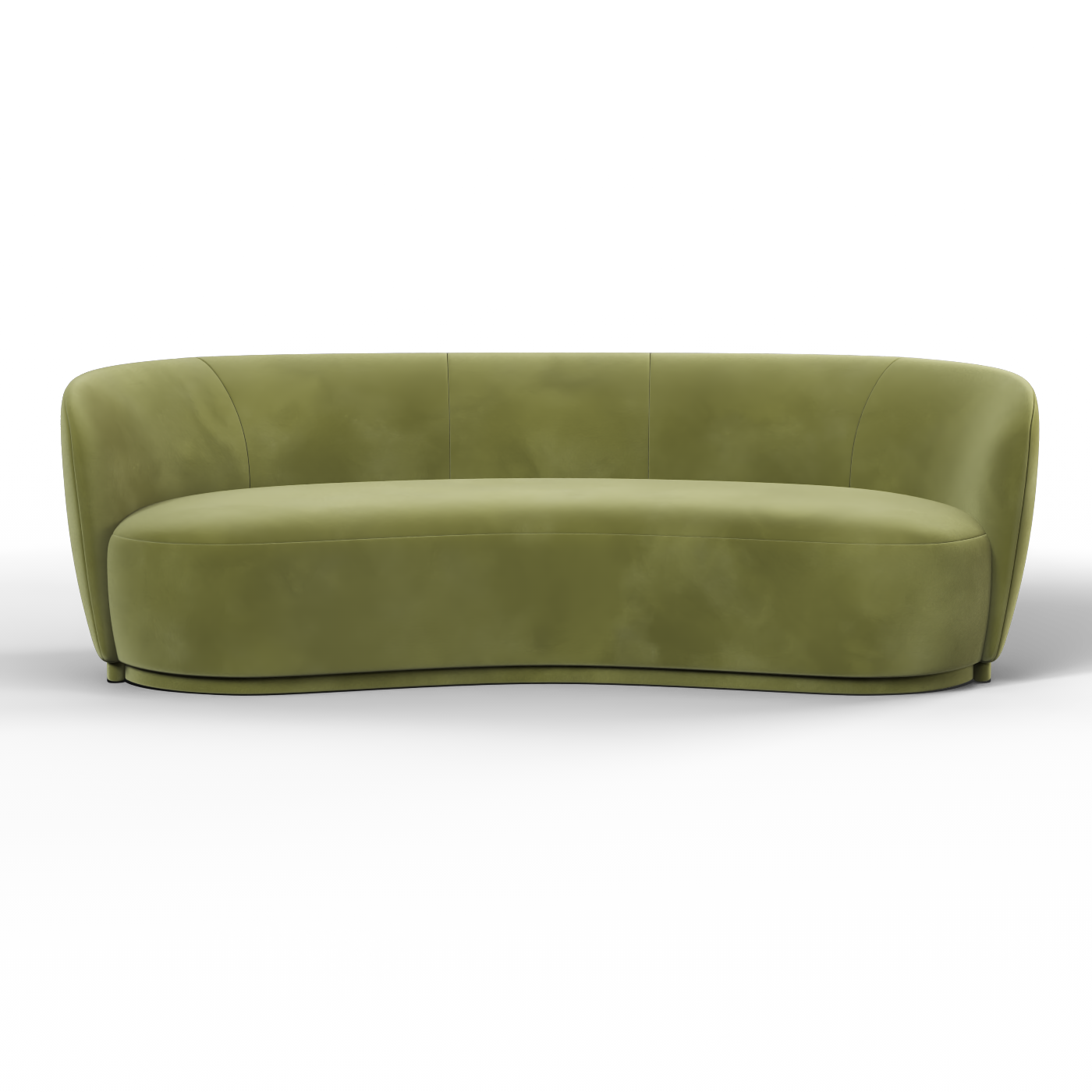 Posh Sofa - Curved Back Sofa with Continuous Base