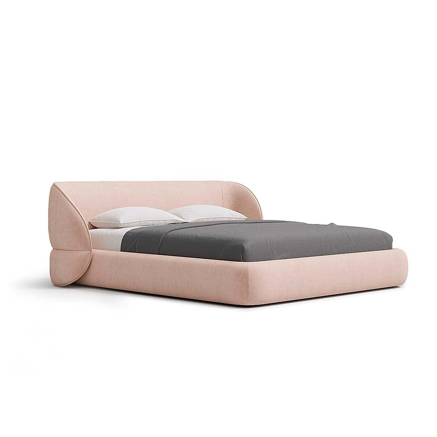 Carla Bed with Modern Curved Headboard