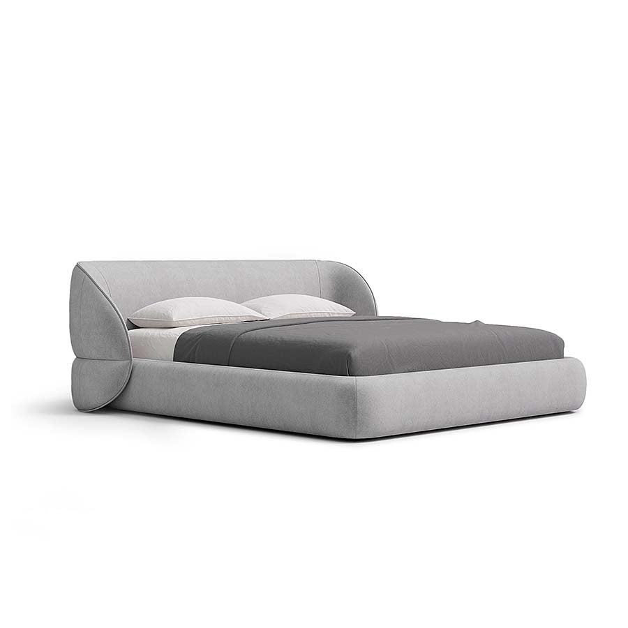 Carla Bed with Modern Curved Headboard