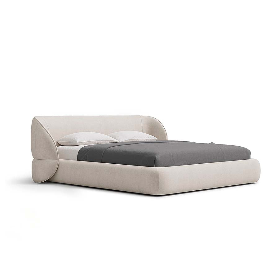 Carla Bed with Modern Curved Headboard