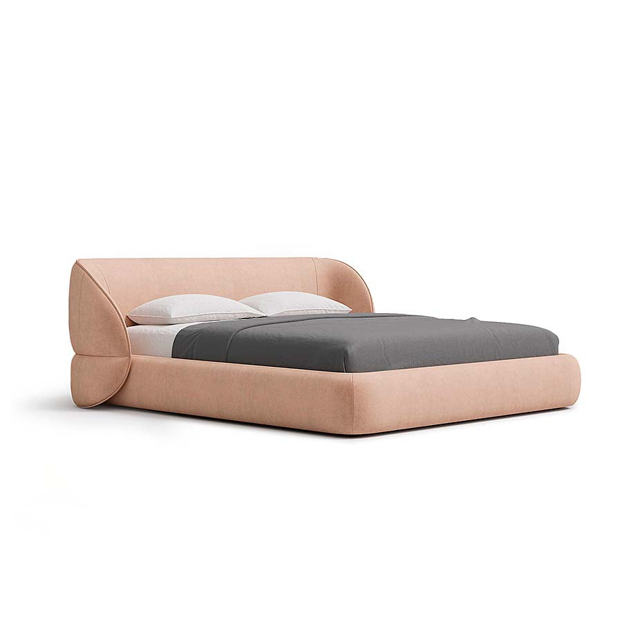 Carla Bed with Modern Curved Headboard