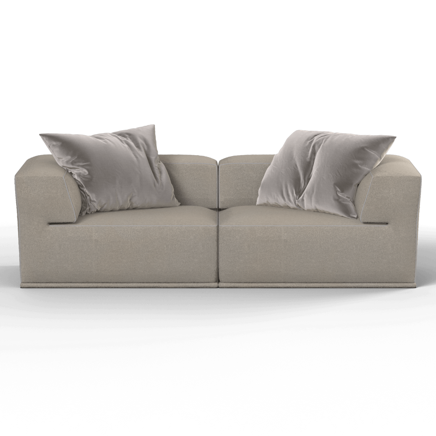 Savile Sofa — Compact Form with Wide Straight Armrests