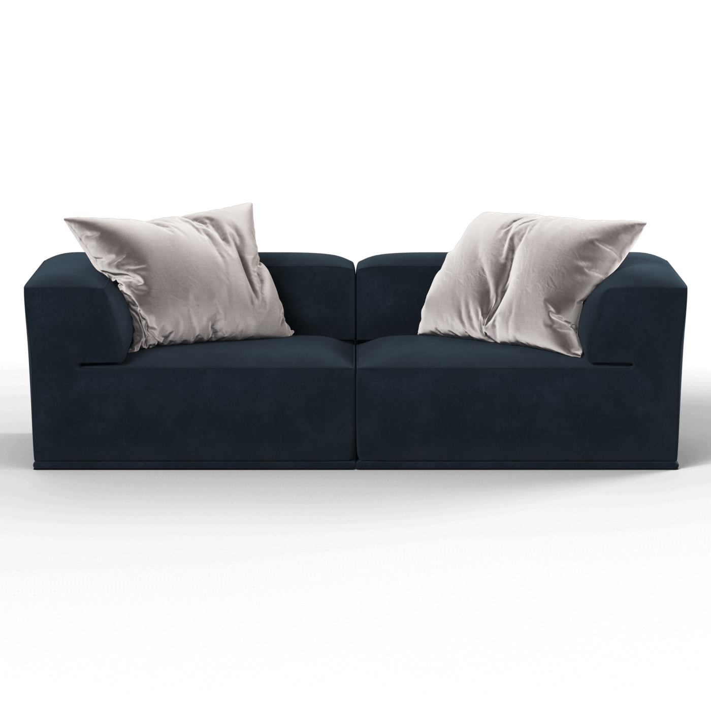 Savile Sofa — Compact Form with Wide Straight Armrests