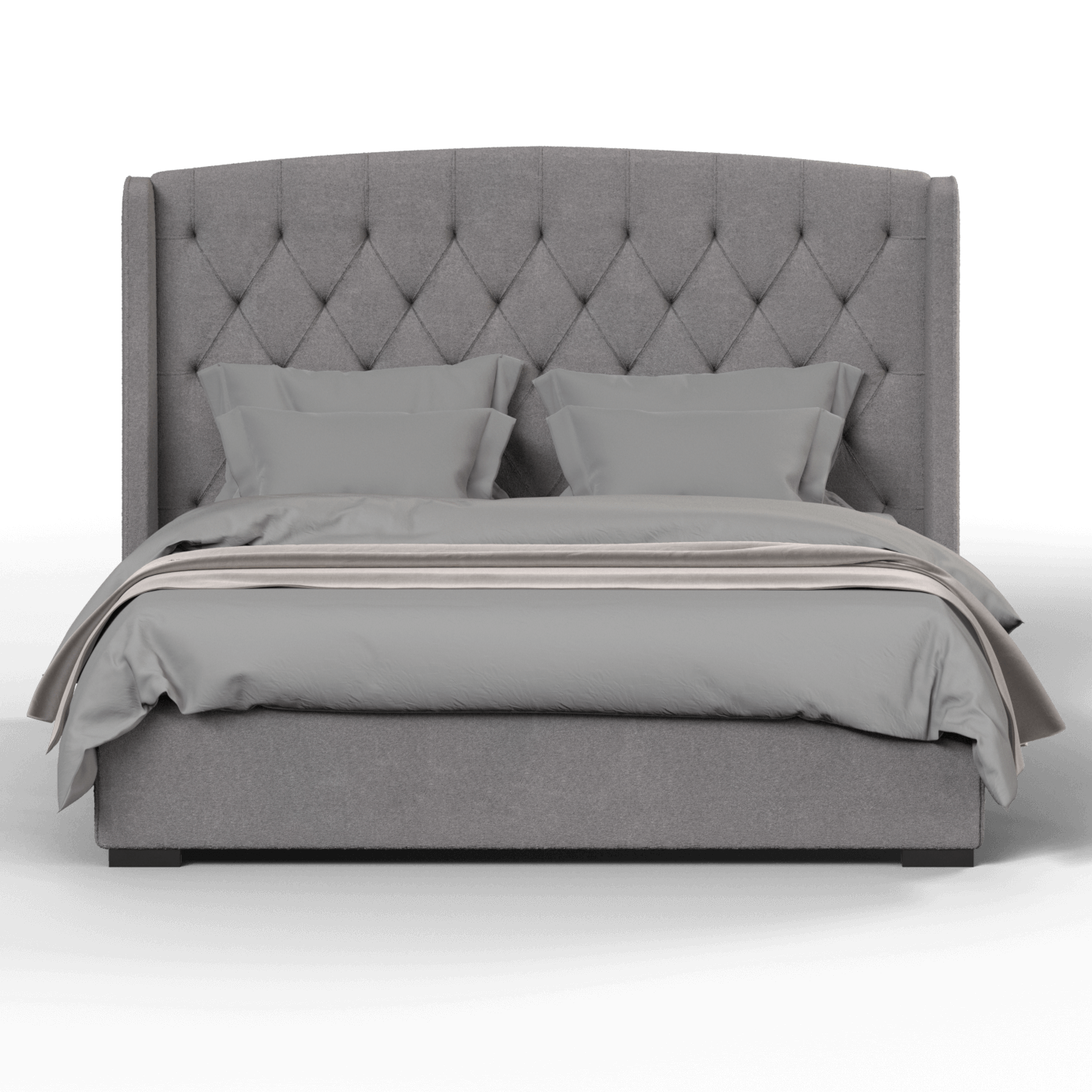 Sophia Upholstered Bed with Buttoned Headboard