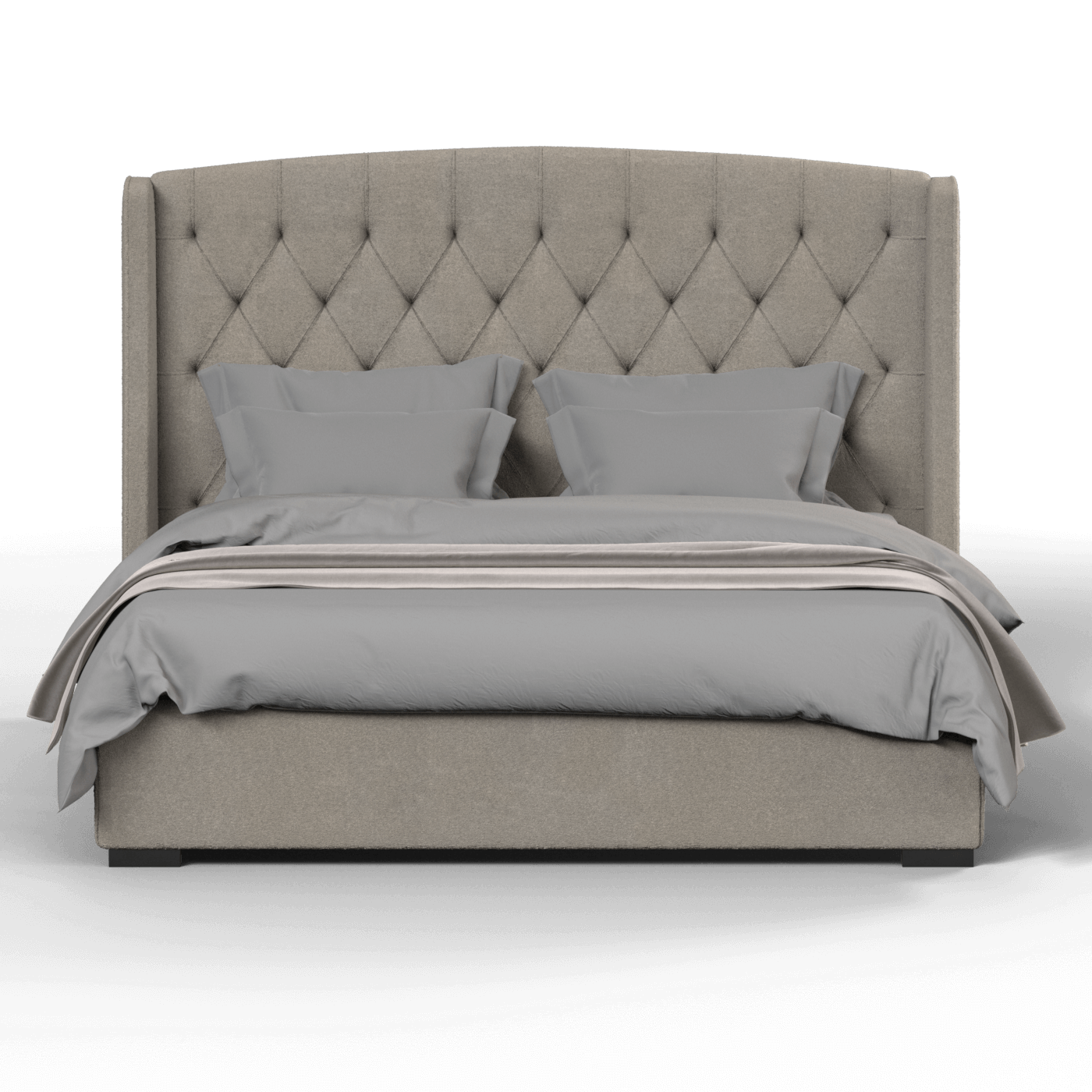 Sophia Upholstered Bed with Buttoned Headboard