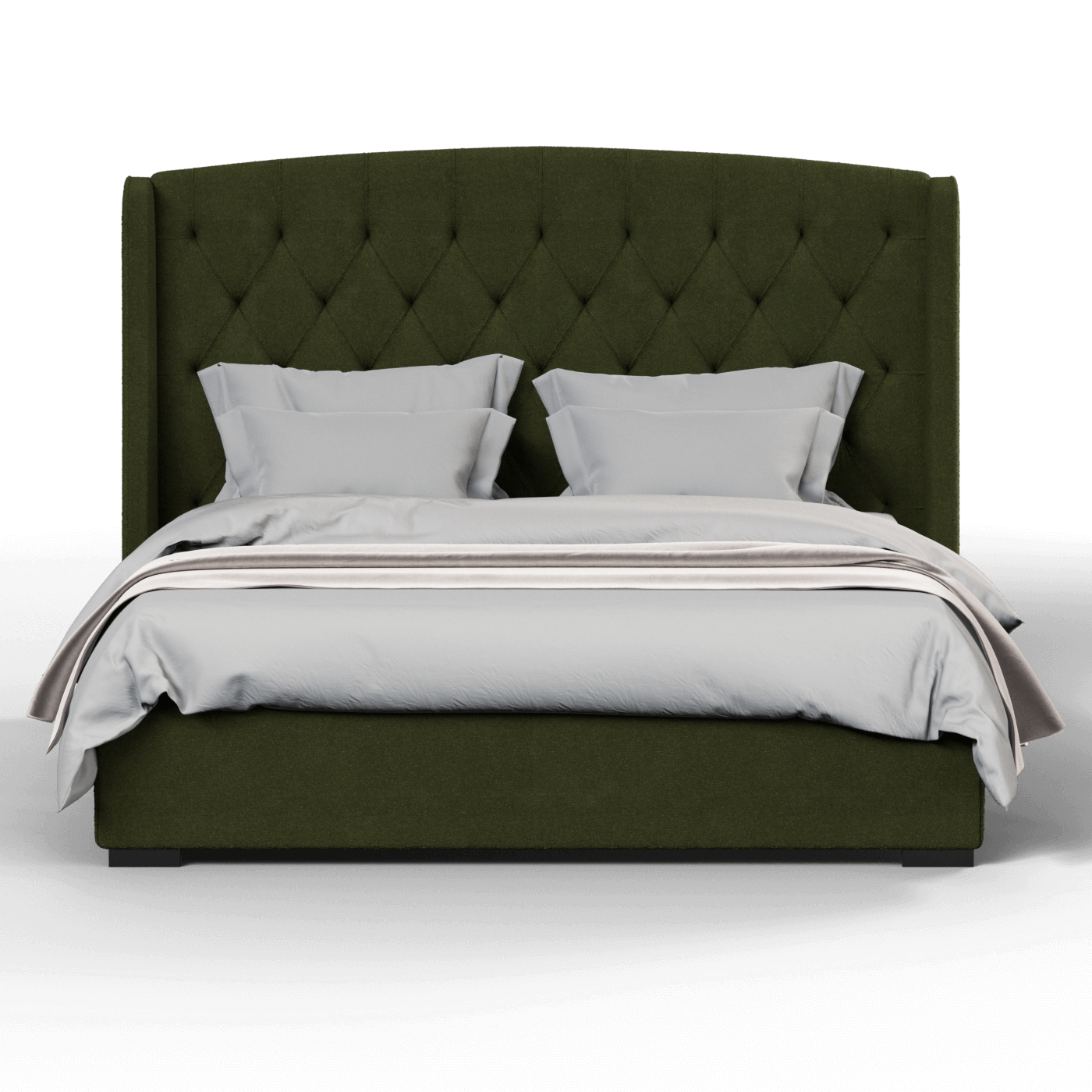 Sophia Upholstered Bed with Buttoned Headboard