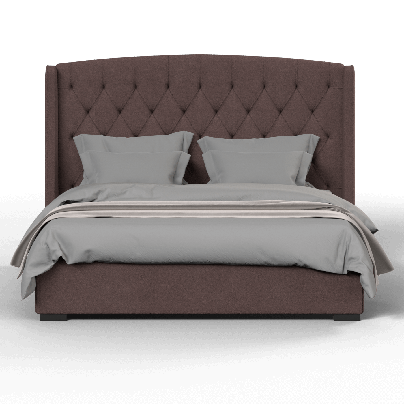 Sophia Upholstered Bed with Buttoned Headboard