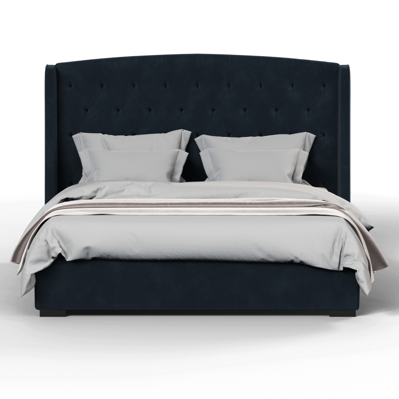 Sophia Upholstered Bed with Buttoned Headboard