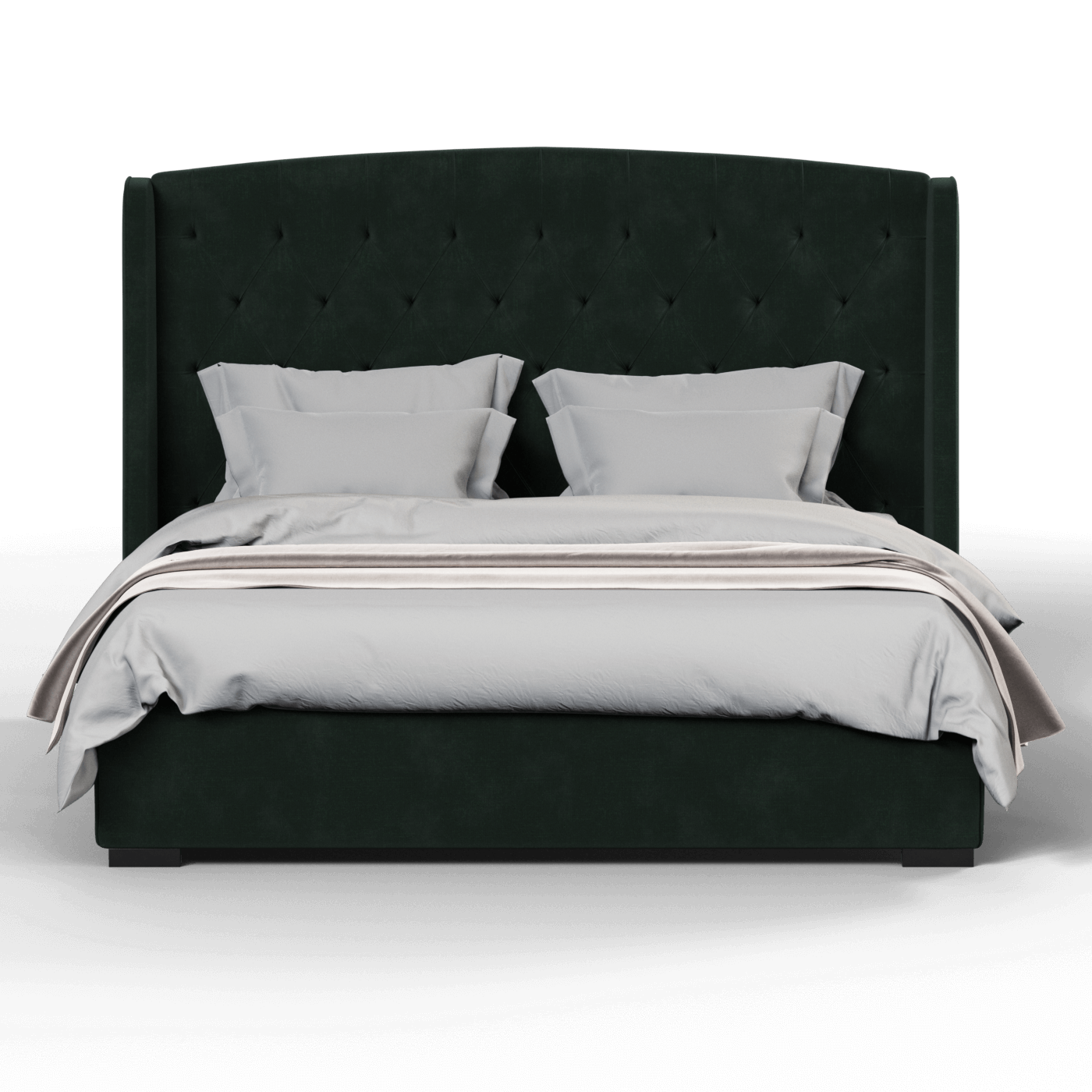 Sophia Upholstered Bed with Buttoned Headboard